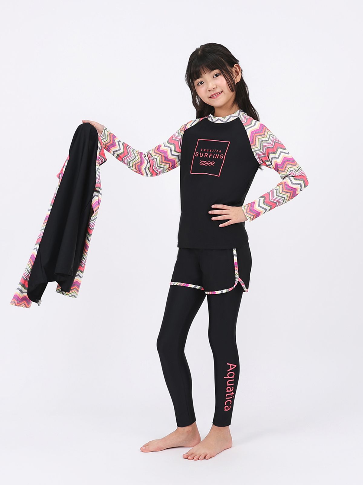 아쿠아티카 키즈(AQUATICA KIDS) 아동 래쉬가드 AQA331 일반용수경5종세트