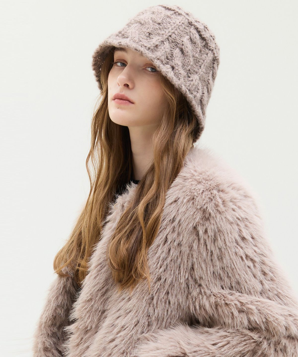 라티젠(LARTIGENT) LX KNIT BUCKET HAT(BROWN)