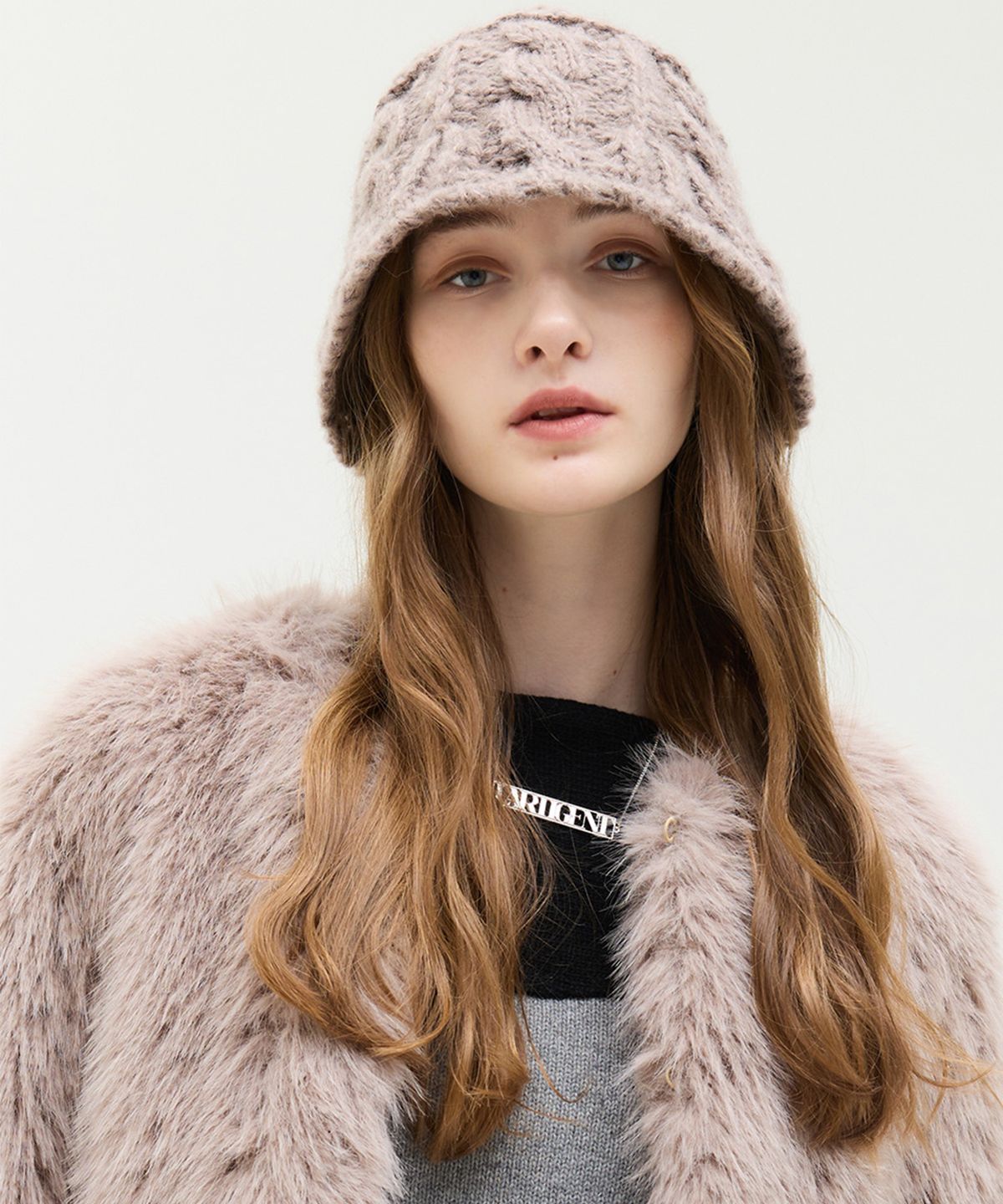 라티젠(LARTIGENT) LX KNIT BUCKET HAT(BROWN)