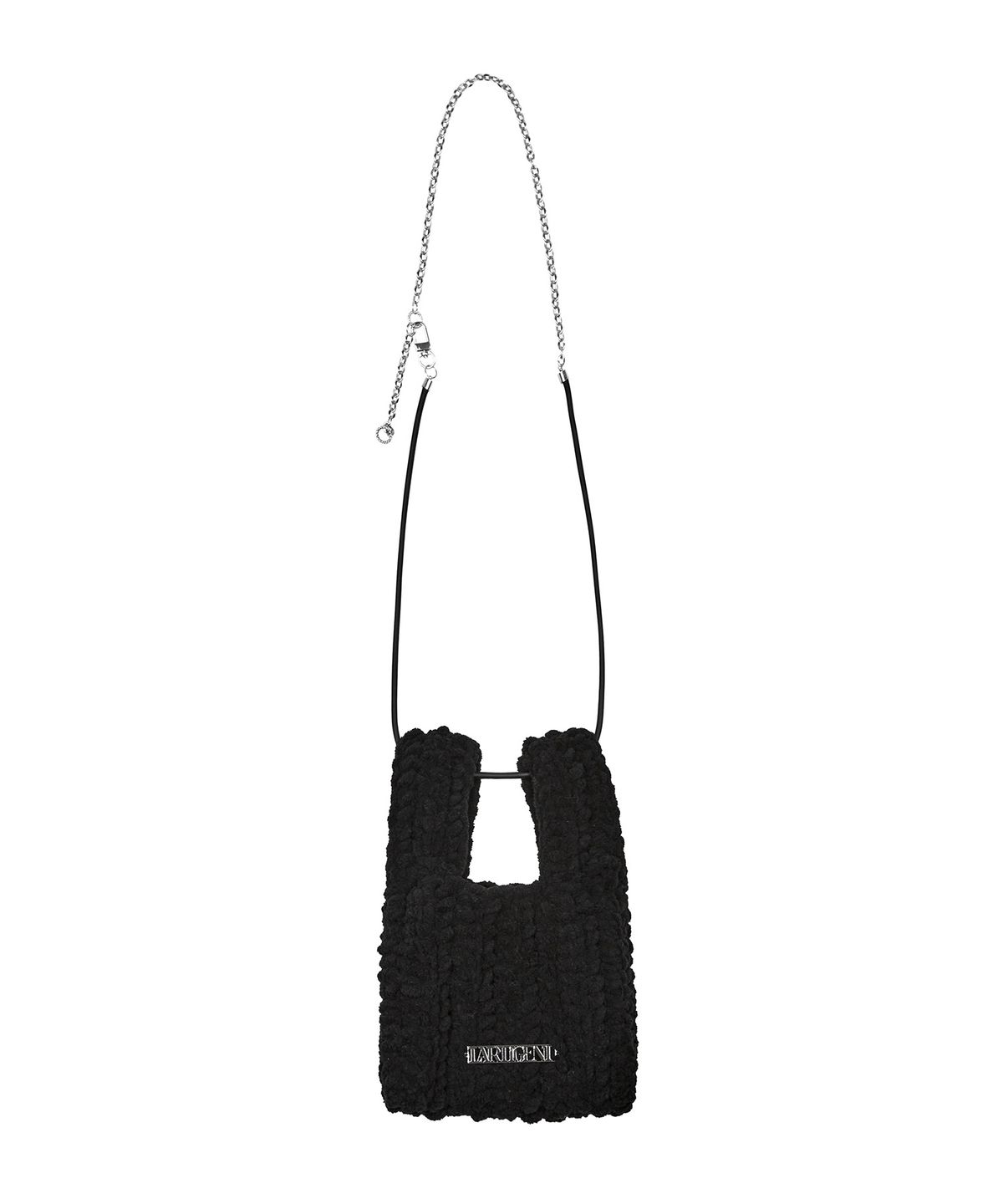 라티젠(LARTIGENT) LX CHAIN FLUFFY BAG(BLACK)