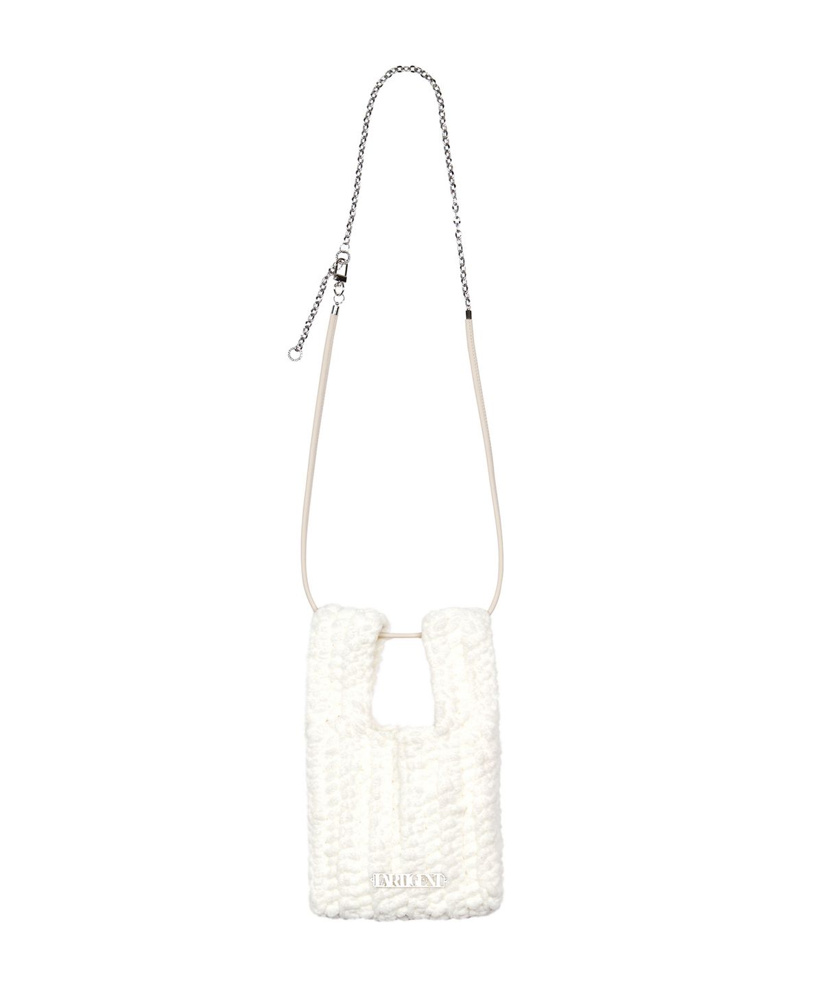 라티젠(LARTIGENT) LX CHAIN FLUFFY BAG(WHITE)