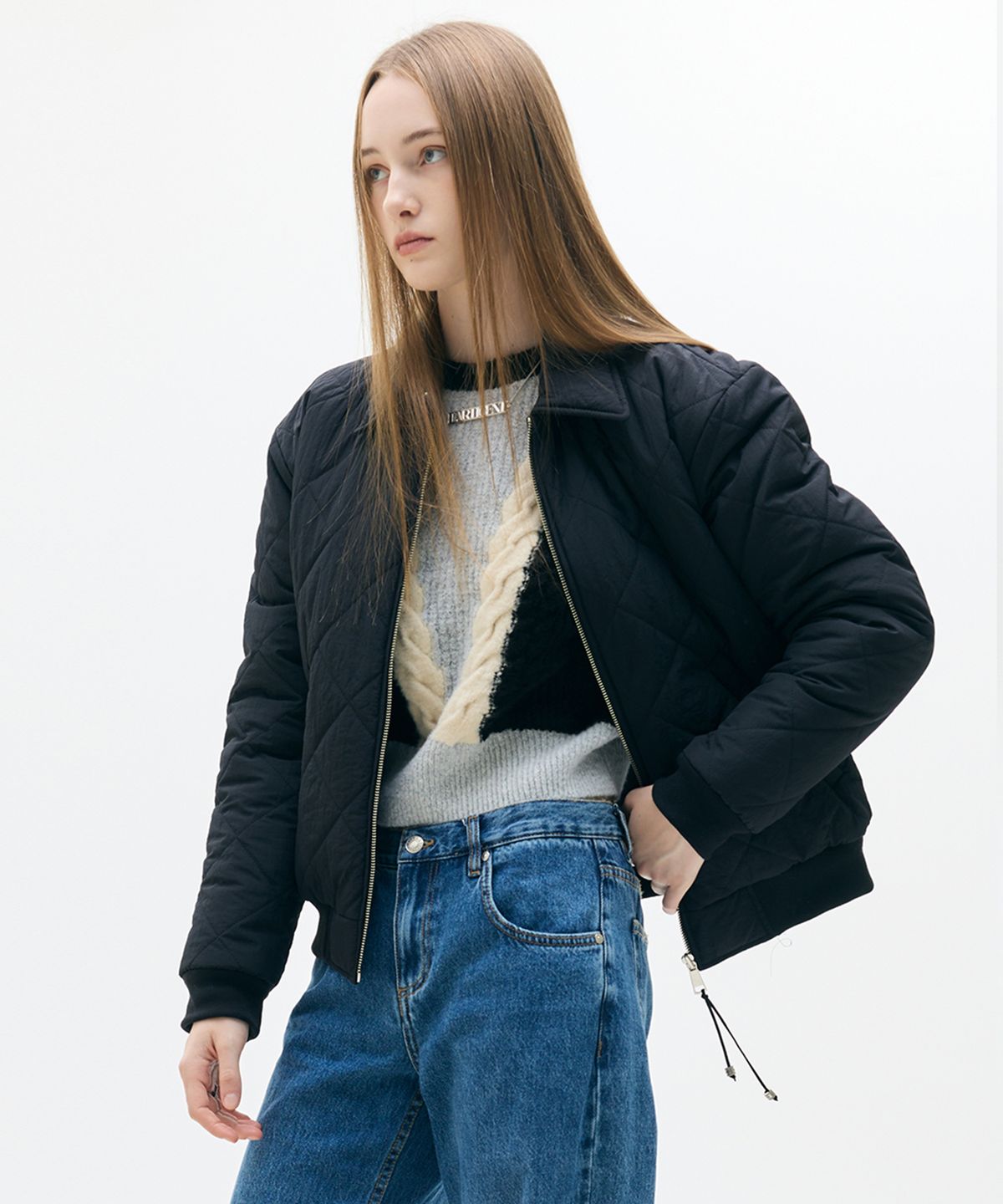 라티젠(LARTIGENT) LX QUILTING JACKET(BLACK)