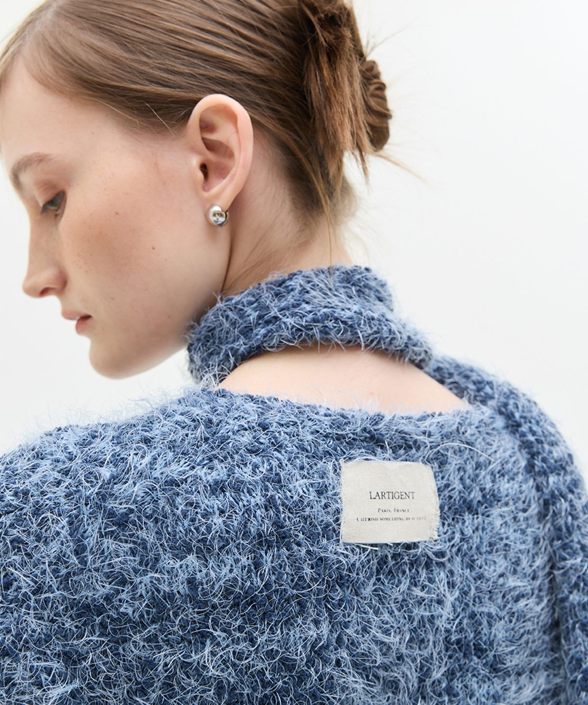 라티젠(LARTIGENT) LX POPCORN CARDIGAN SET(BLUE)