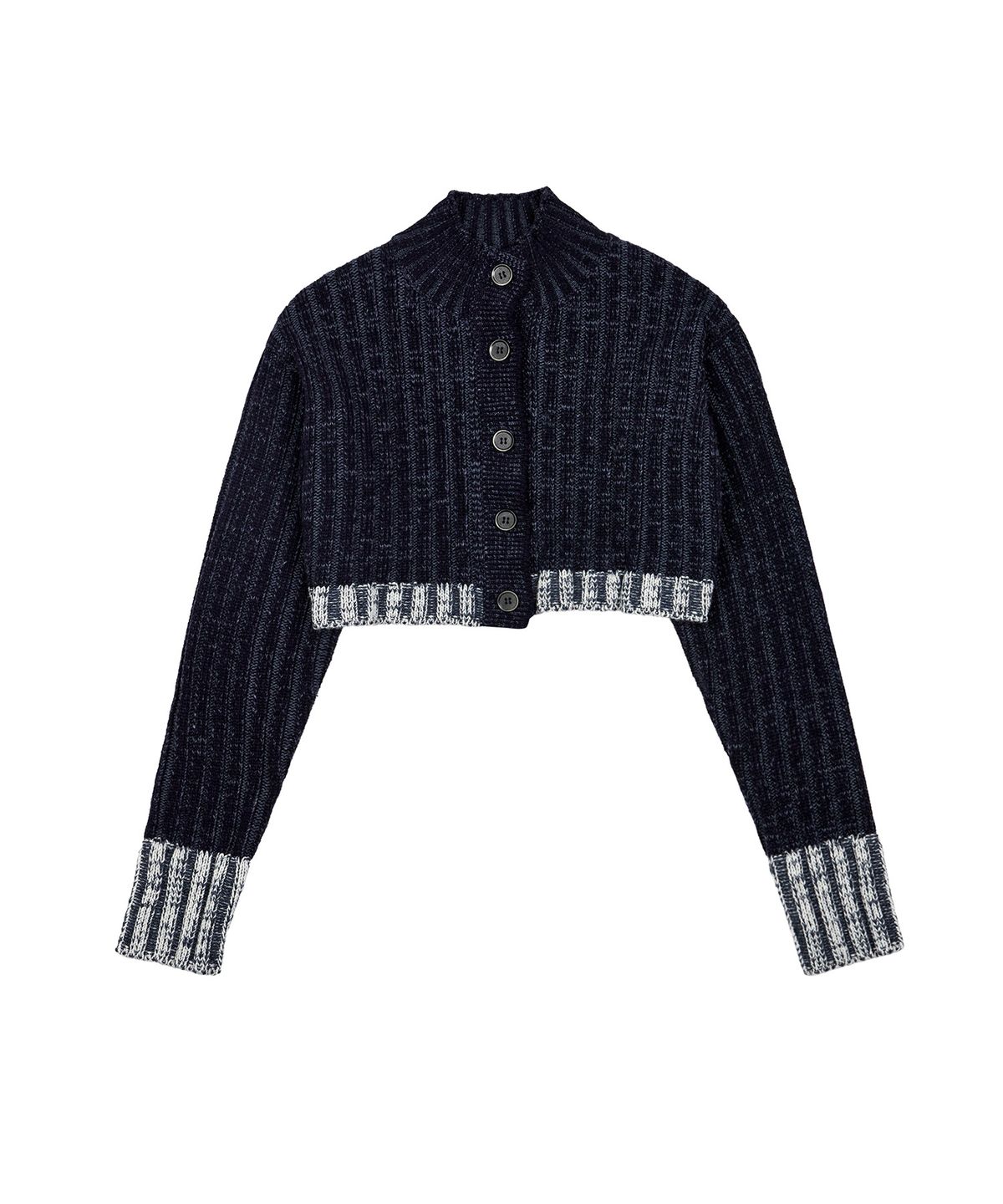 라티젠(LARTIGENT) LX TURTLENECK BOLERO CARDIGAN(NAVY)