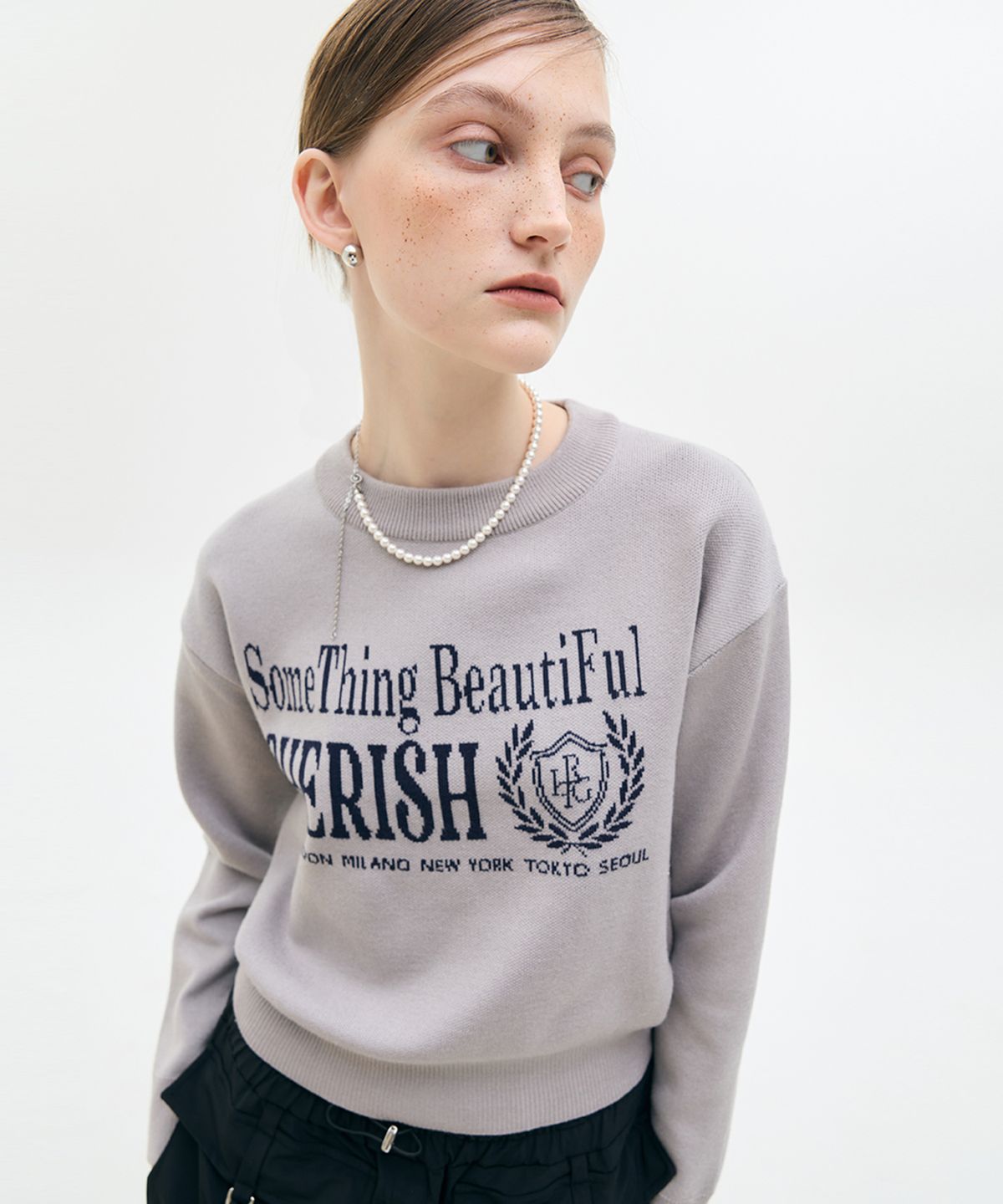 라티젠(LARTIGENT) LX CHERISH KNIT(GRAY)