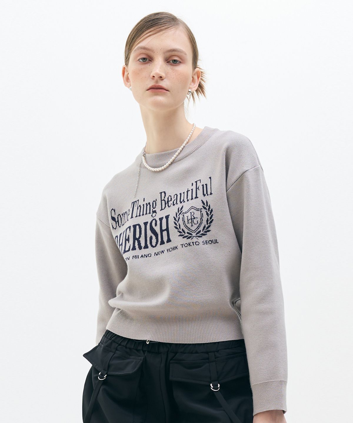 라티젠(LARTIGENT) LX CHERISH KNIT(GRAY)