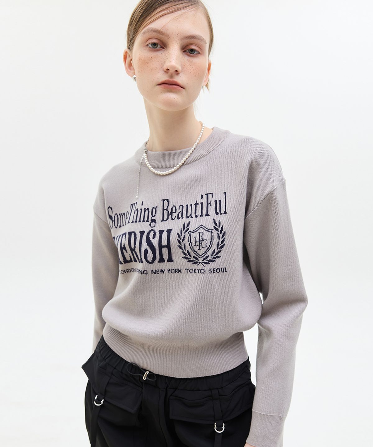 라티젠(LARTIGENT) LX CHERISH KNIT(GRAY)