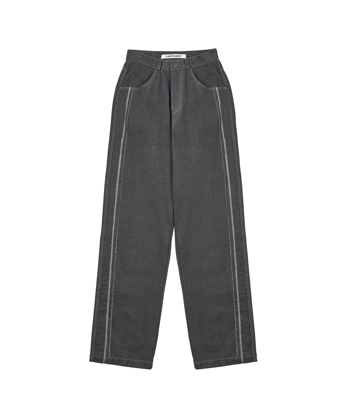 라티젠(LARTIGENT) LX STITCH COTTON PANTS(CHARCOAL)