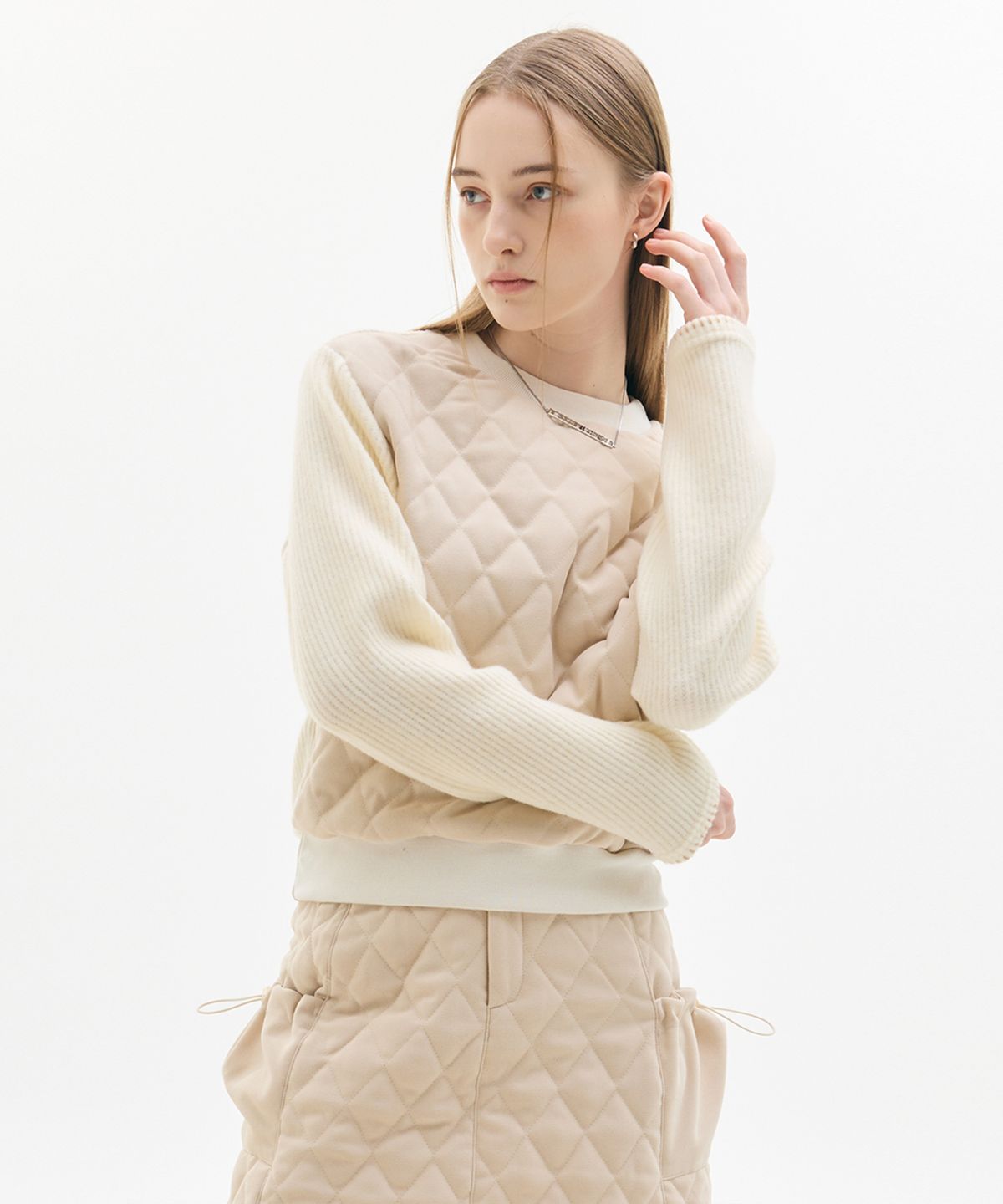 라티젠(LARTIGENT) LX QUILTING TOP(BEIGE)