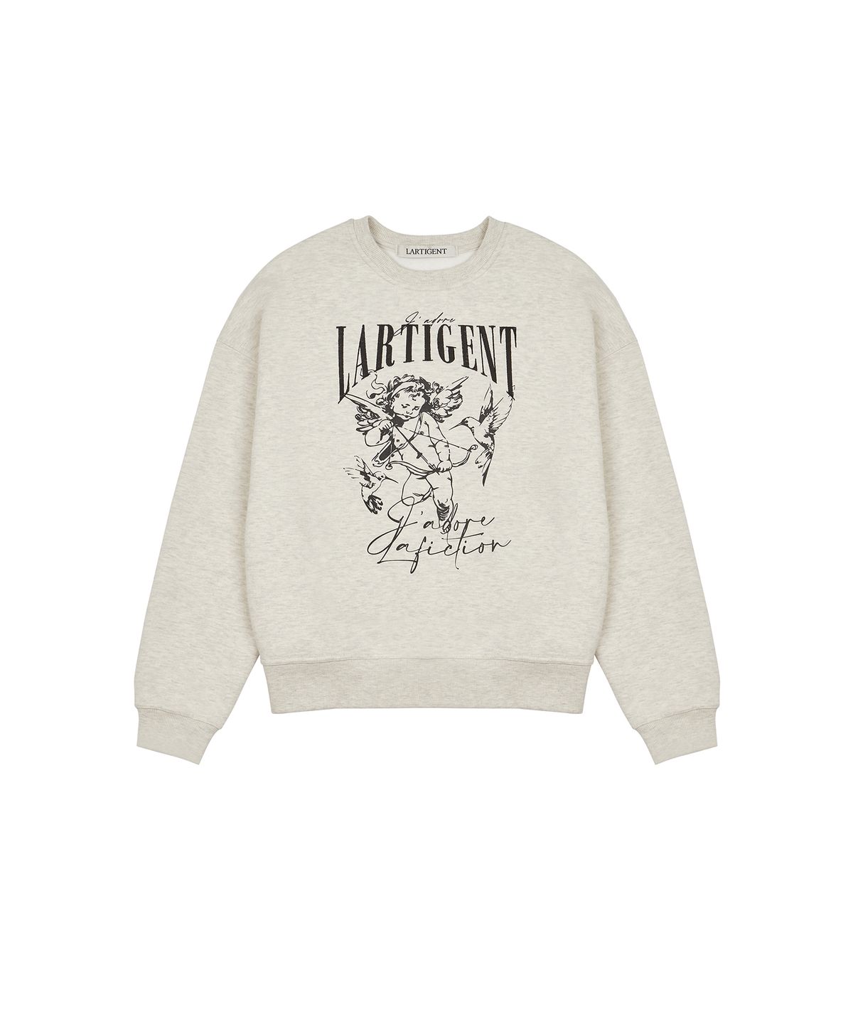 라티젠(LARTIGENT) LX CUPID NAPPING SWEATSHIRT(OATMEAL)