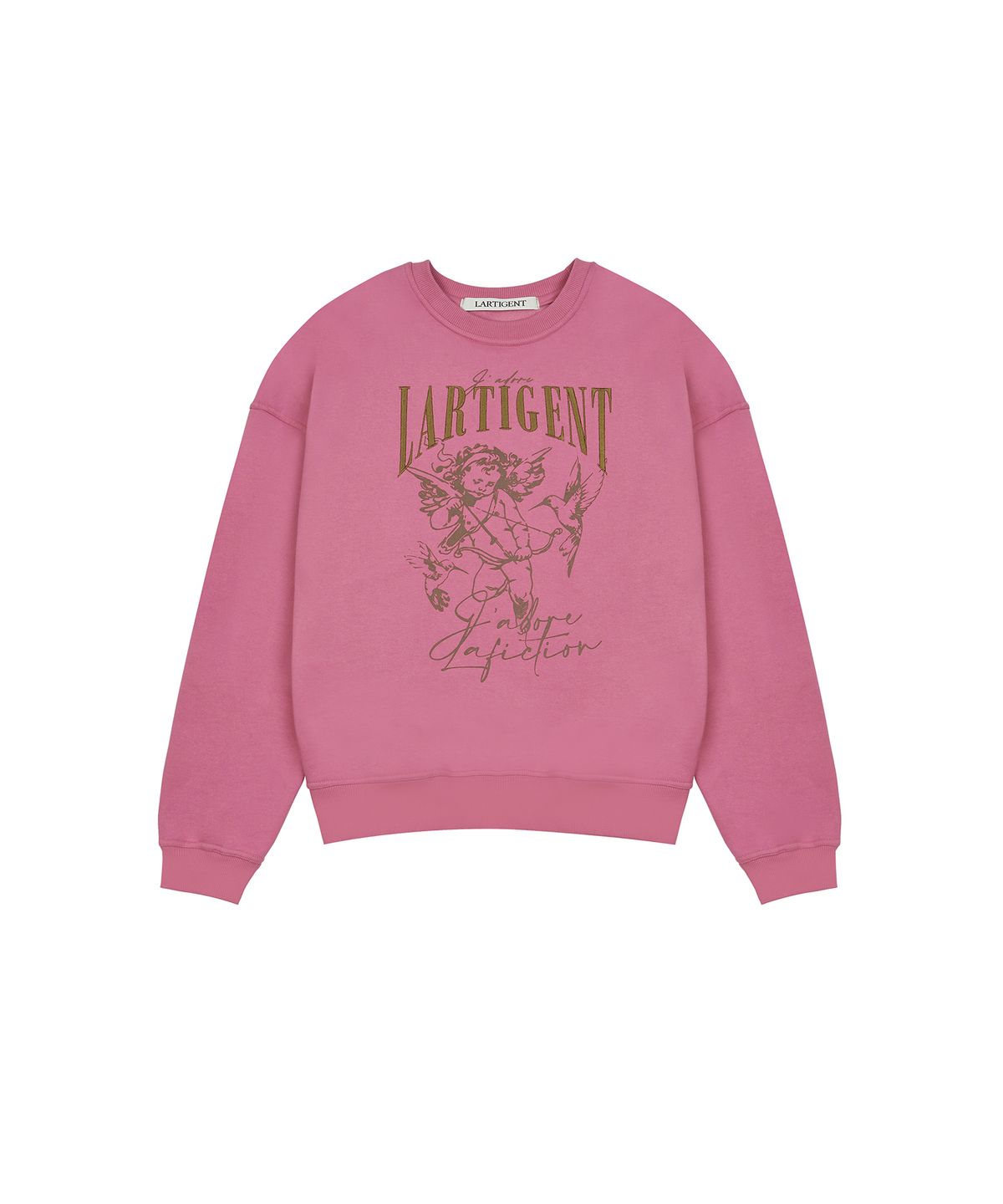 라티젠(LARTIGENT) LX CUPID NAPPING SWEATSHIRT(PINK)