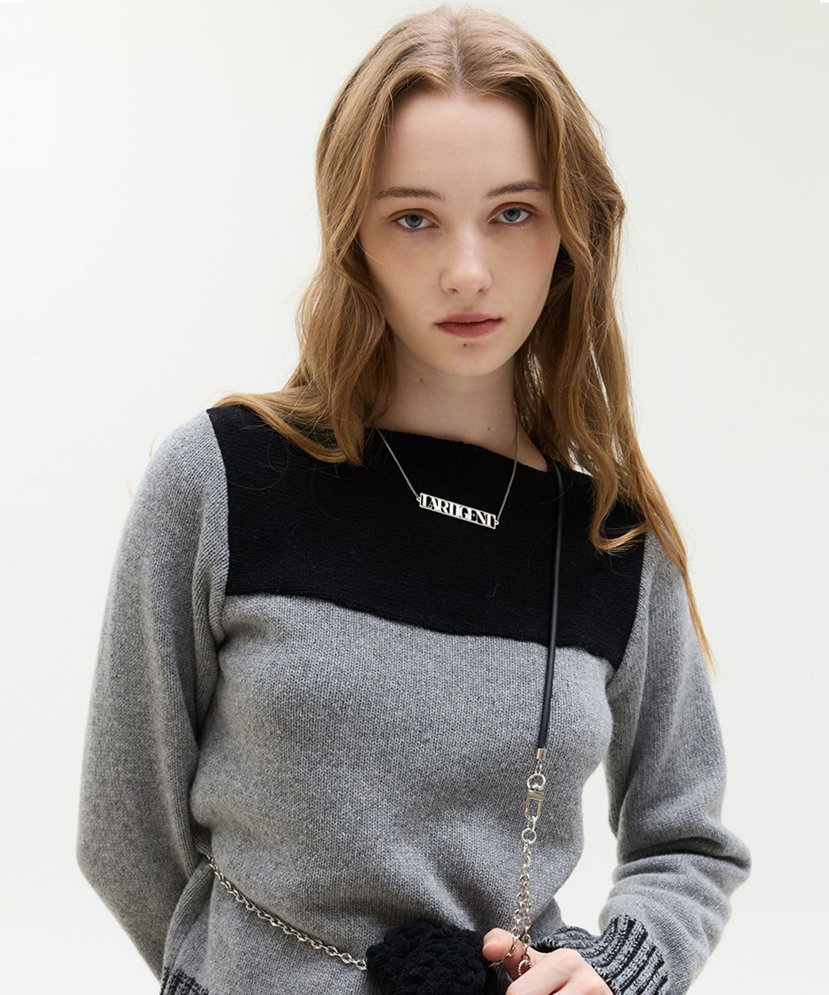 라티젠(LARTIGENT) LX LARTIGENT LOGO NECKLACE(SILVER)