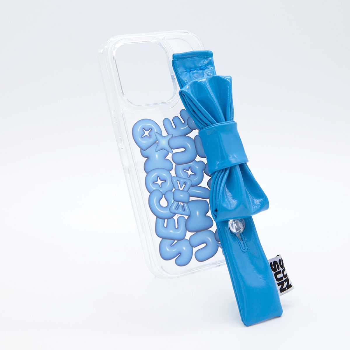 세컨드유니크네임(SECOND UNIQUE NAME) SUN CASE ENAMEL RIBBON AQUA