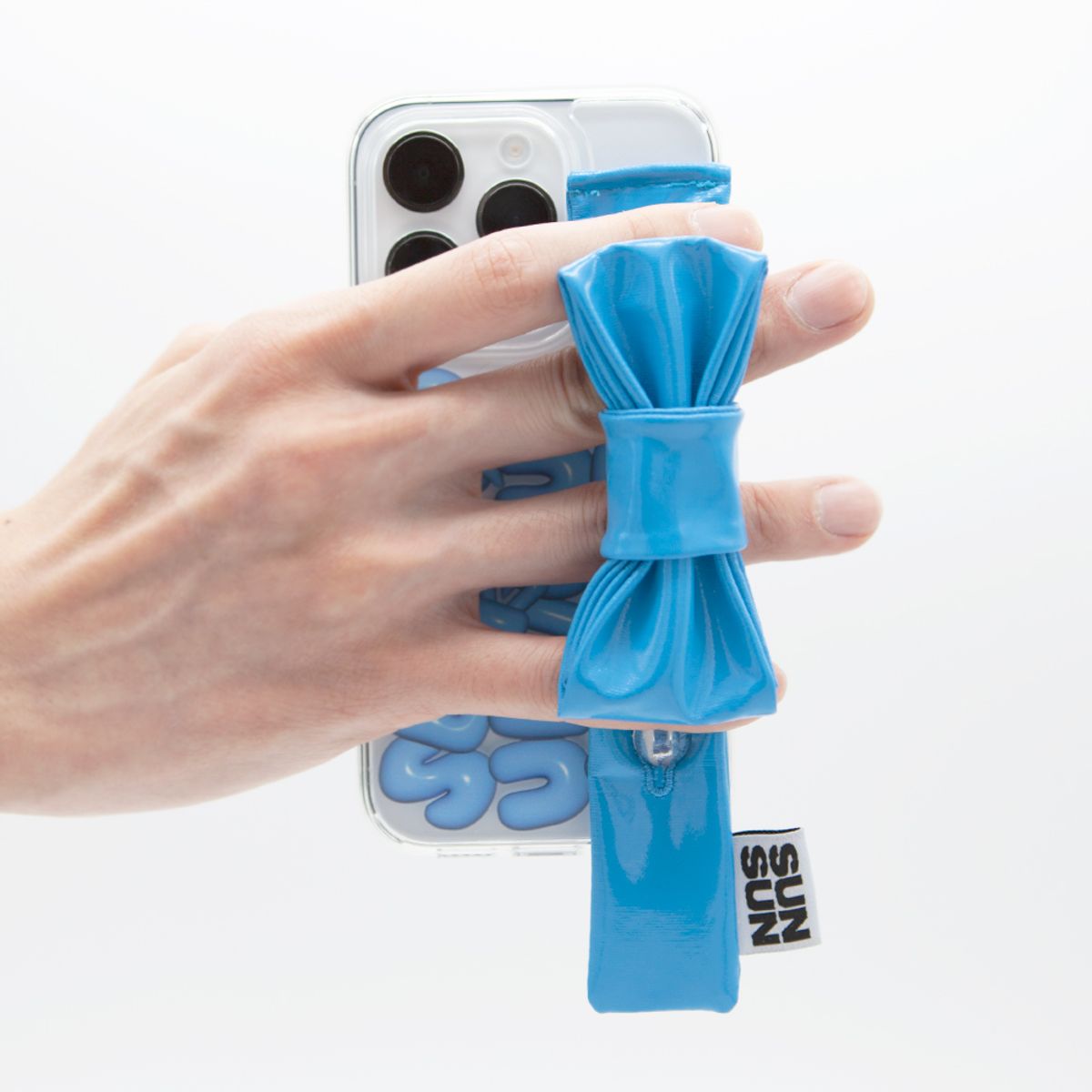 세컨드유니크네임(SECOND UNIQUE NAME) SUN CASE ENAMEL RIBBON AQUA