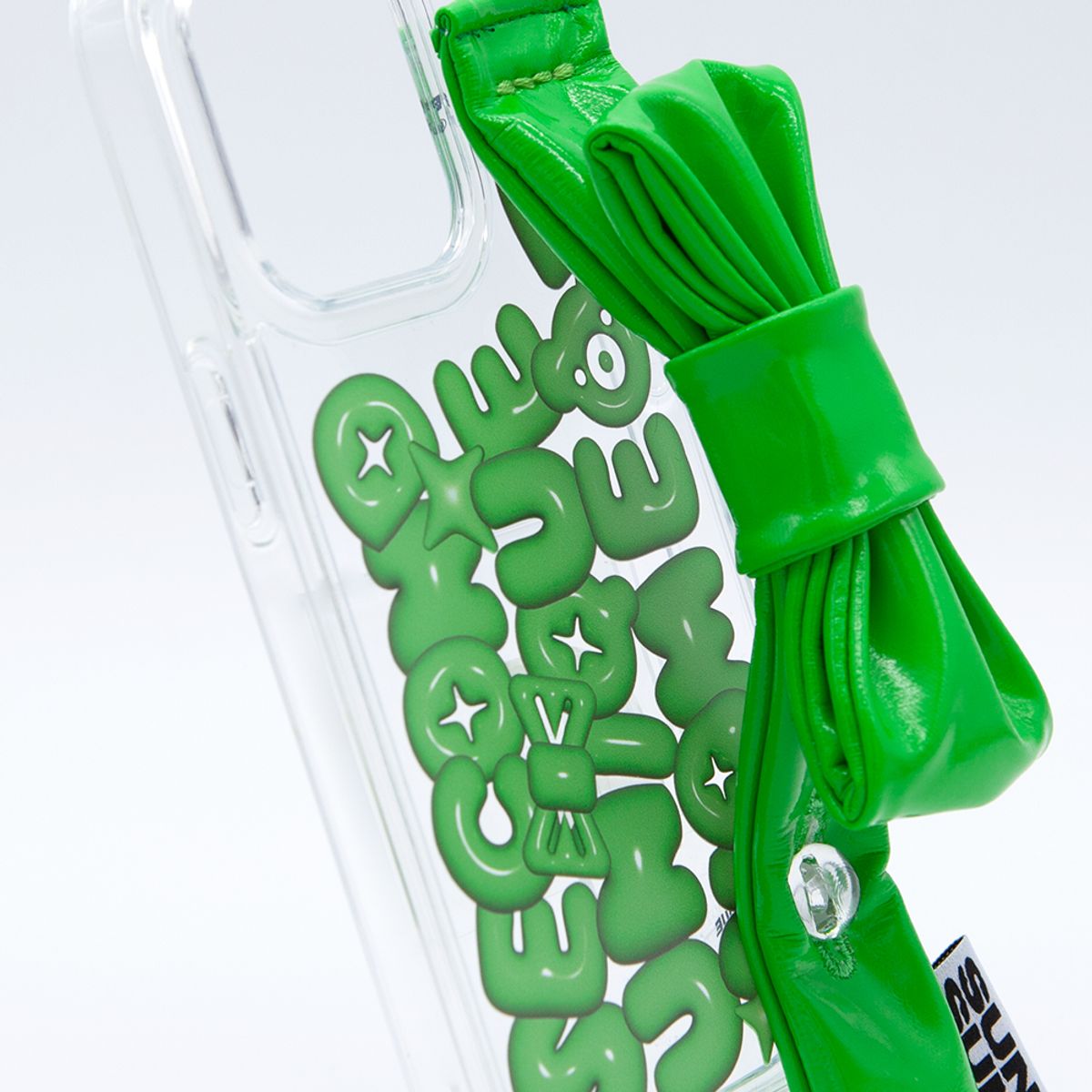 세컨드유니크네임(SECOND UNIQUE NAME) SUN CASE ENAMEL RIBBON GREEN