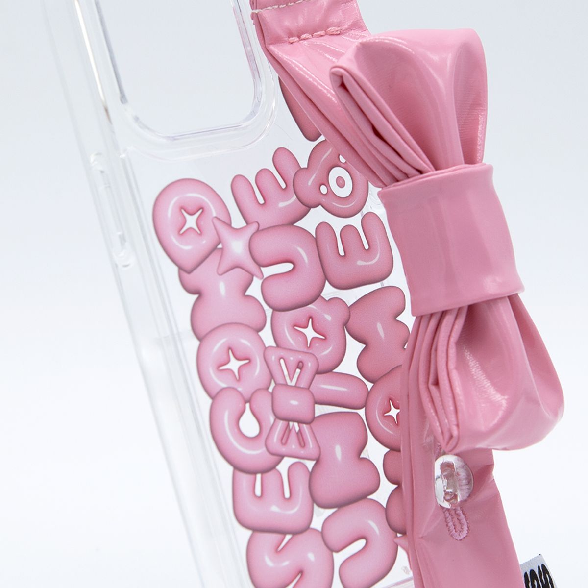 세컨드유니크네임(SECOND UNIQUE NAME) SUN CASE ENAMEL RIBBON PINK