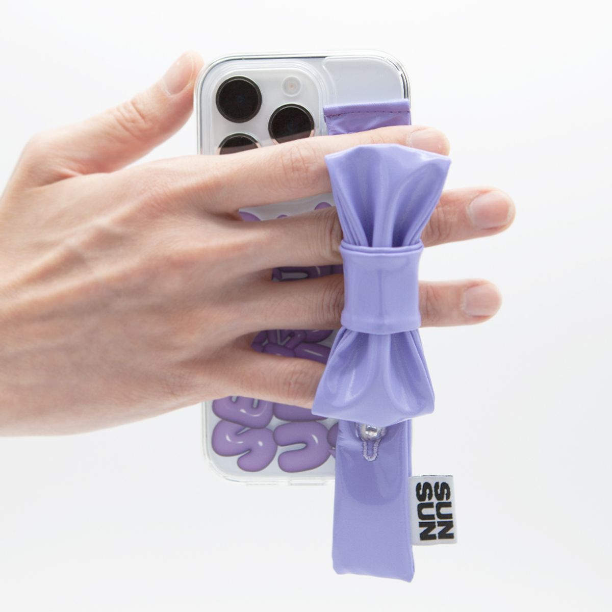 세컨드유니크네임(SECOND UNIQUE NAME) SUN CASE ENAMEL RIBBON LAVENDER