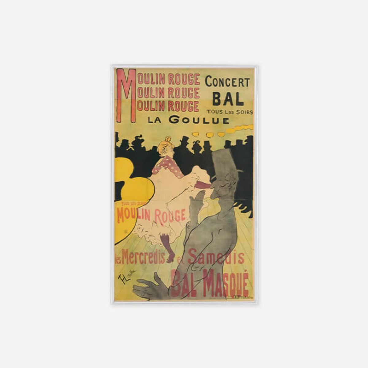 그릿시즌(GREET SEASON) 앙리 드 툴루즈 로트레크 Moulin Rouge, La Goulue (액자 포함)
