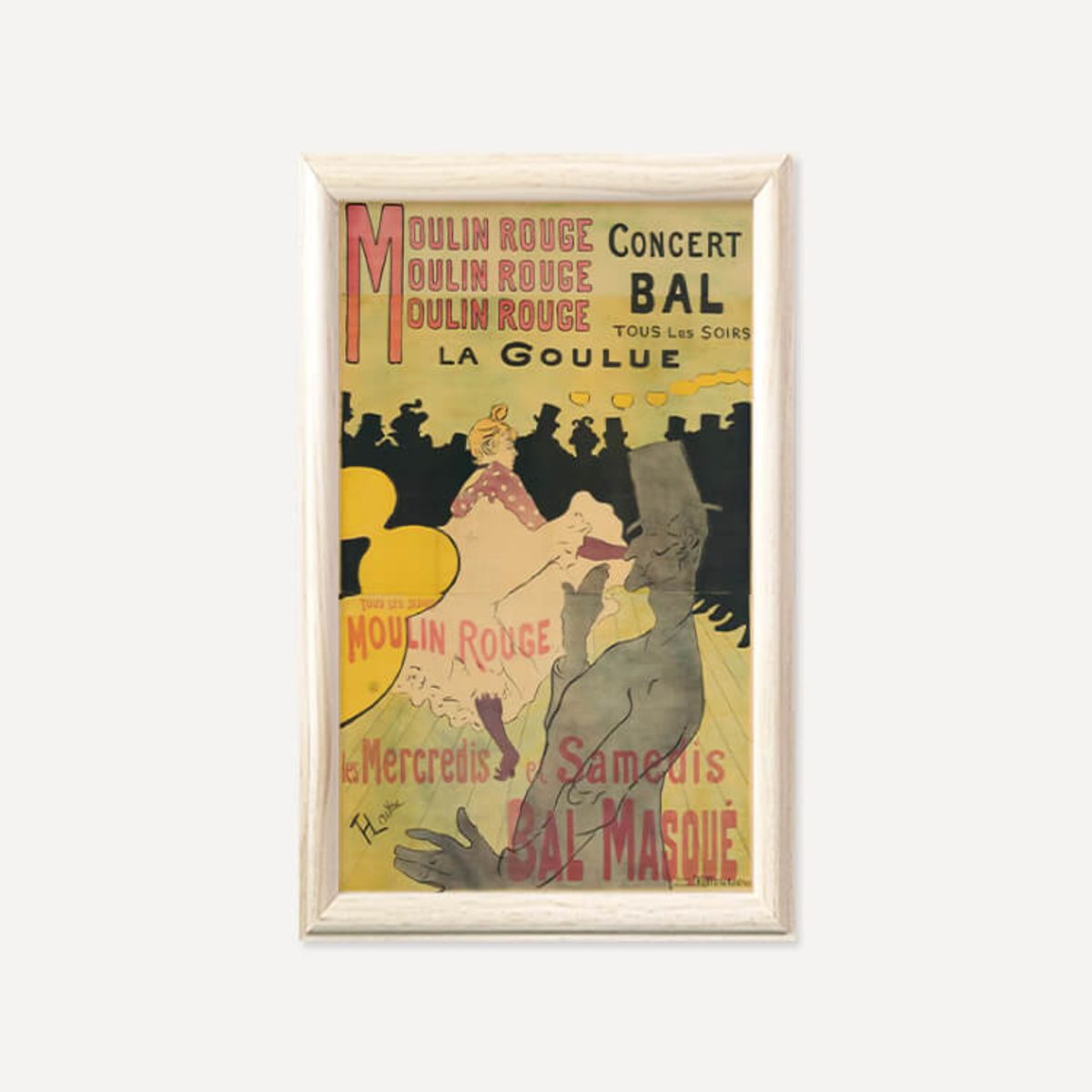 그릿시즌(GREET SEASON) 앙리 드 툴루즈 로트레크 Moulin Rouge, La Goulue (액자 포함)