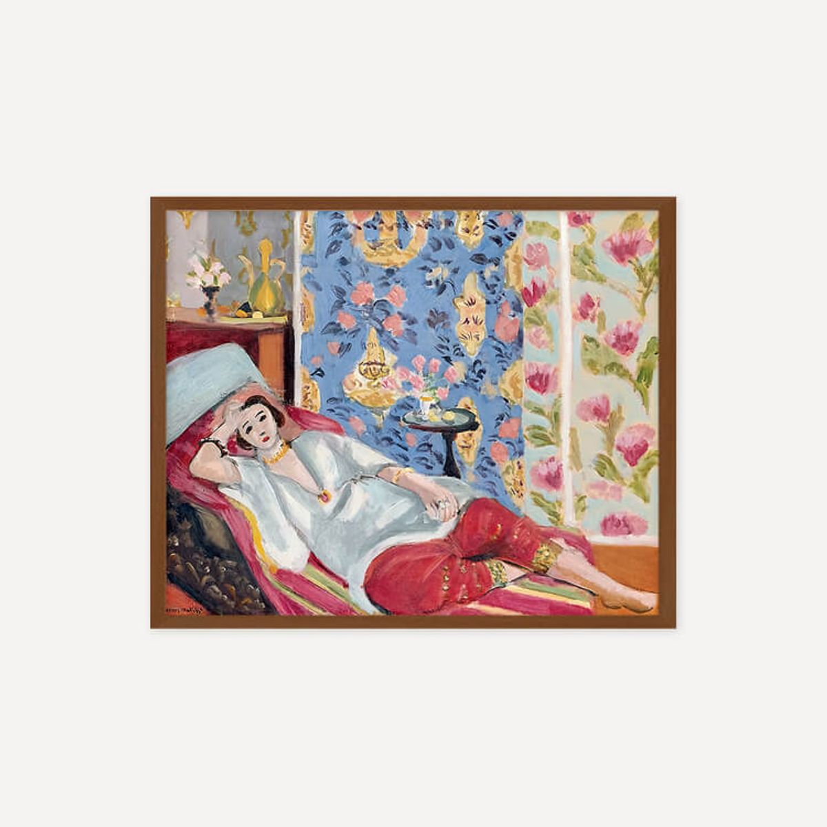 그릿시즌(GREET SEASON) 앙리 마티스 Odalisque à la culotte rouge (액자 포함)