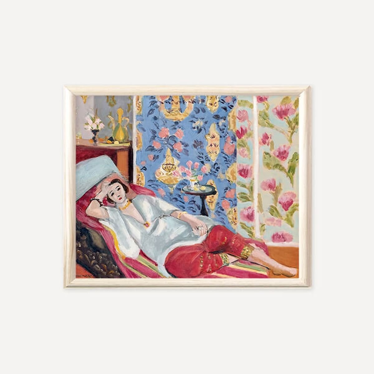 그릿시즌(GREET SEASON) 앙리 마티스 Odalisque à la culotte rouge (액자 포함)