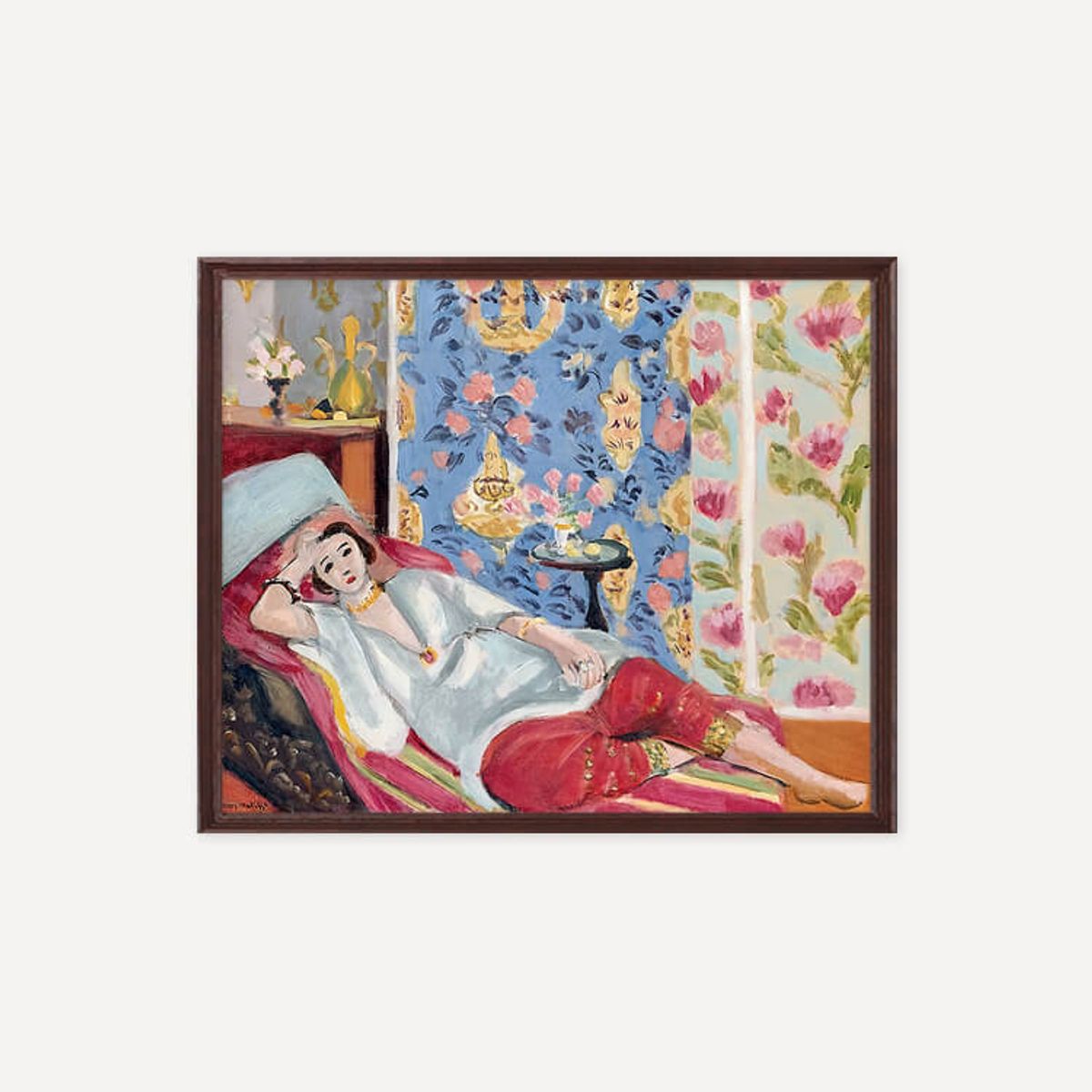그릿시즌(GREET SEASON) 앙리 마티스 Odalisque à la culotte rouge (액자 포함)