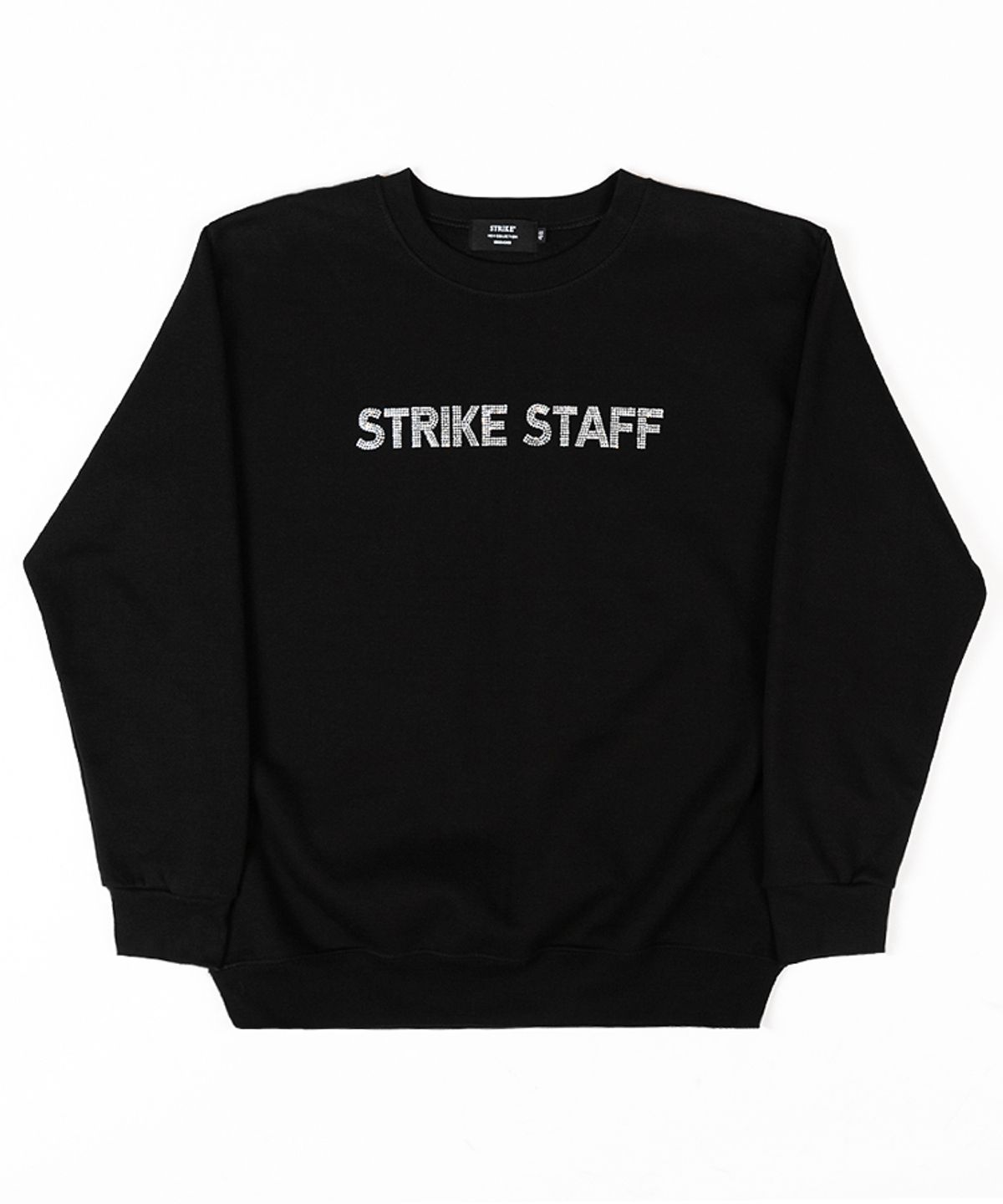 스트라이크(STRIKE) 스태프 크리스탈 스웨트 셔츠 (BLACK)