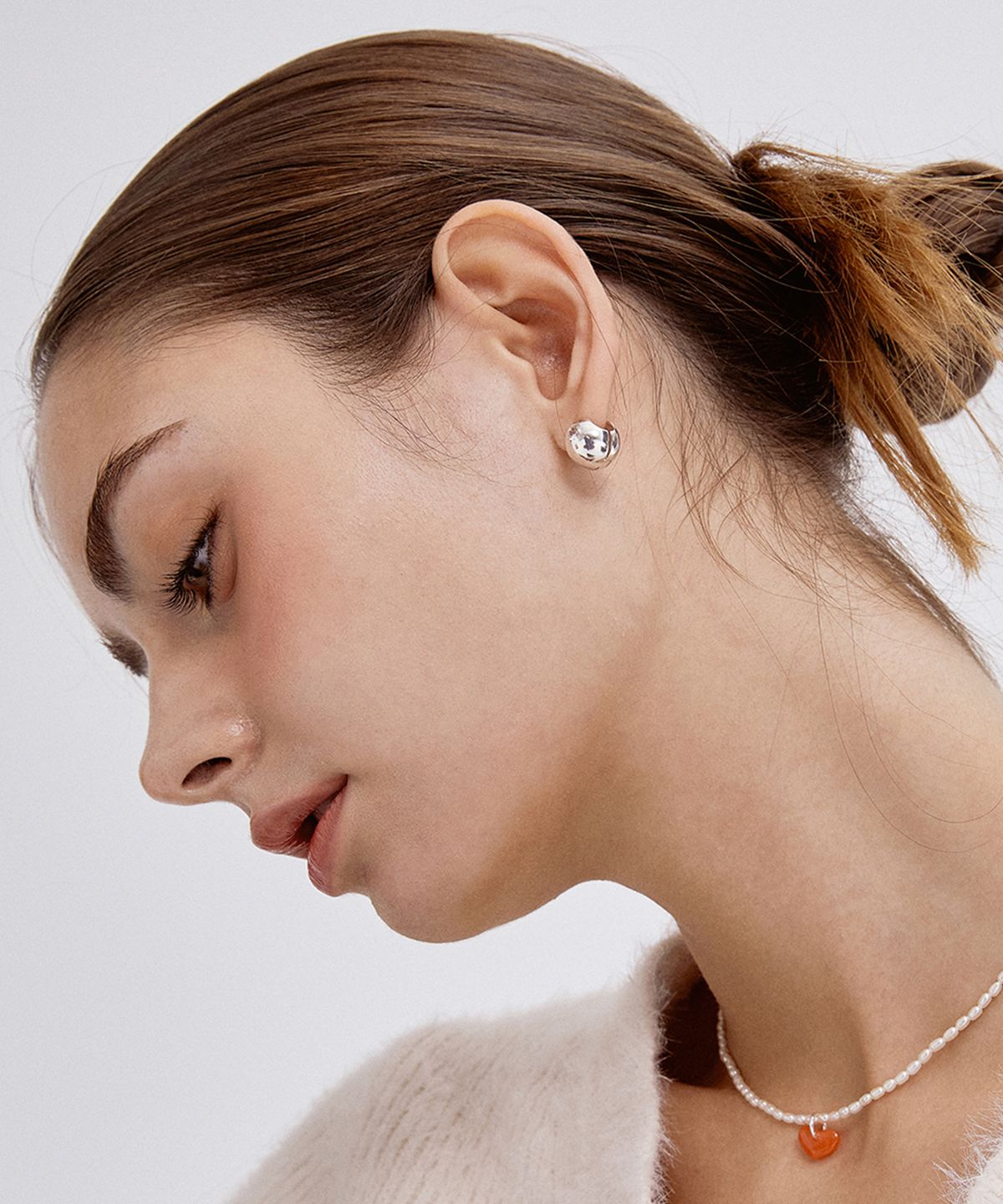 타티아나(TATIANA) Water drop Cubic One-Touch Earring EC1927
