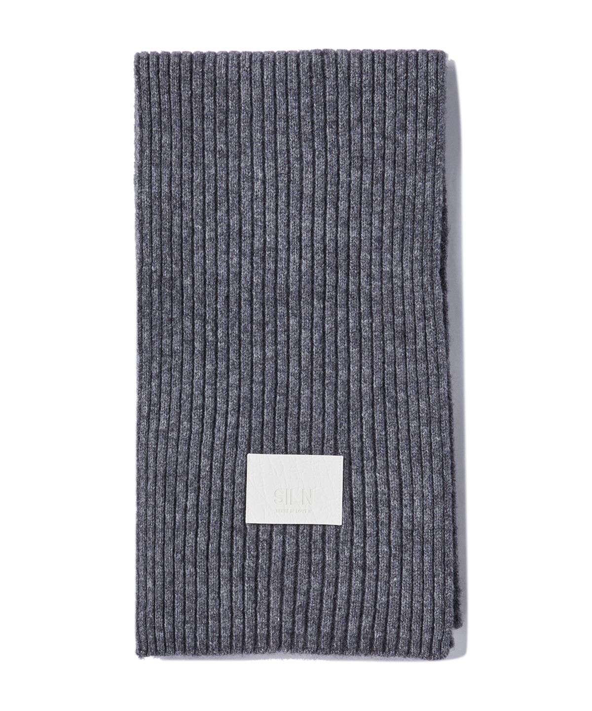 실른(SILN) knitted muffler (MELANGE GREY)