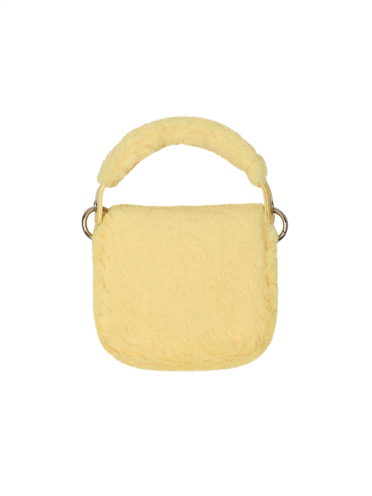 와이이이엘(YEEL) PLAQUE LOGO FUR MINI BAG YELLOW
