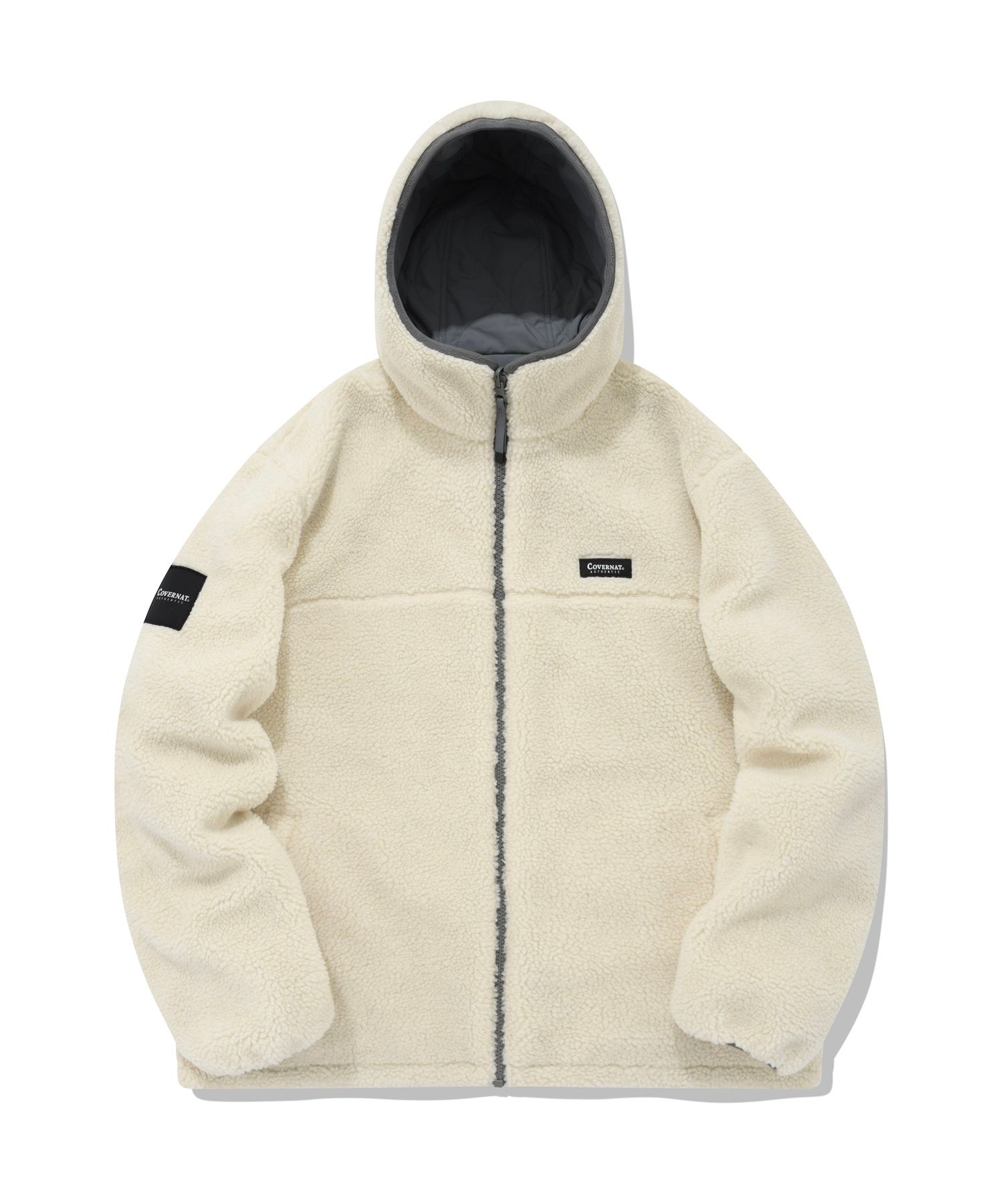 ☆人気☆【COVERNAT】☆(W) SHERPA HOODIE ZIP-UP JACKE.T☆ MUSINSA公式 | COVERNAT Reversible sherpa hoodie zip-up