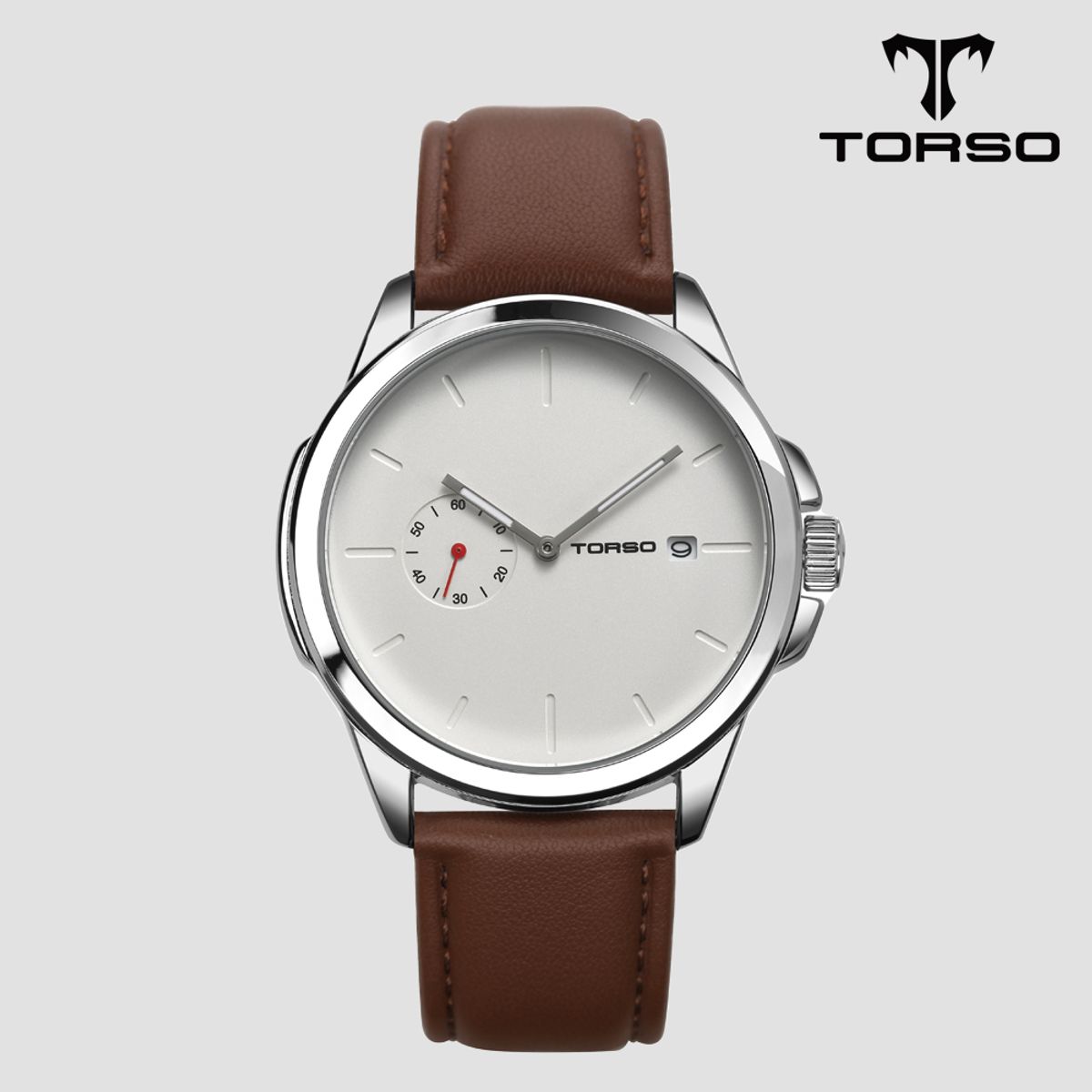 토르소(TORSO) T106L-SSBR 콤베 인그레이빙 워치 가죽 남자 시계