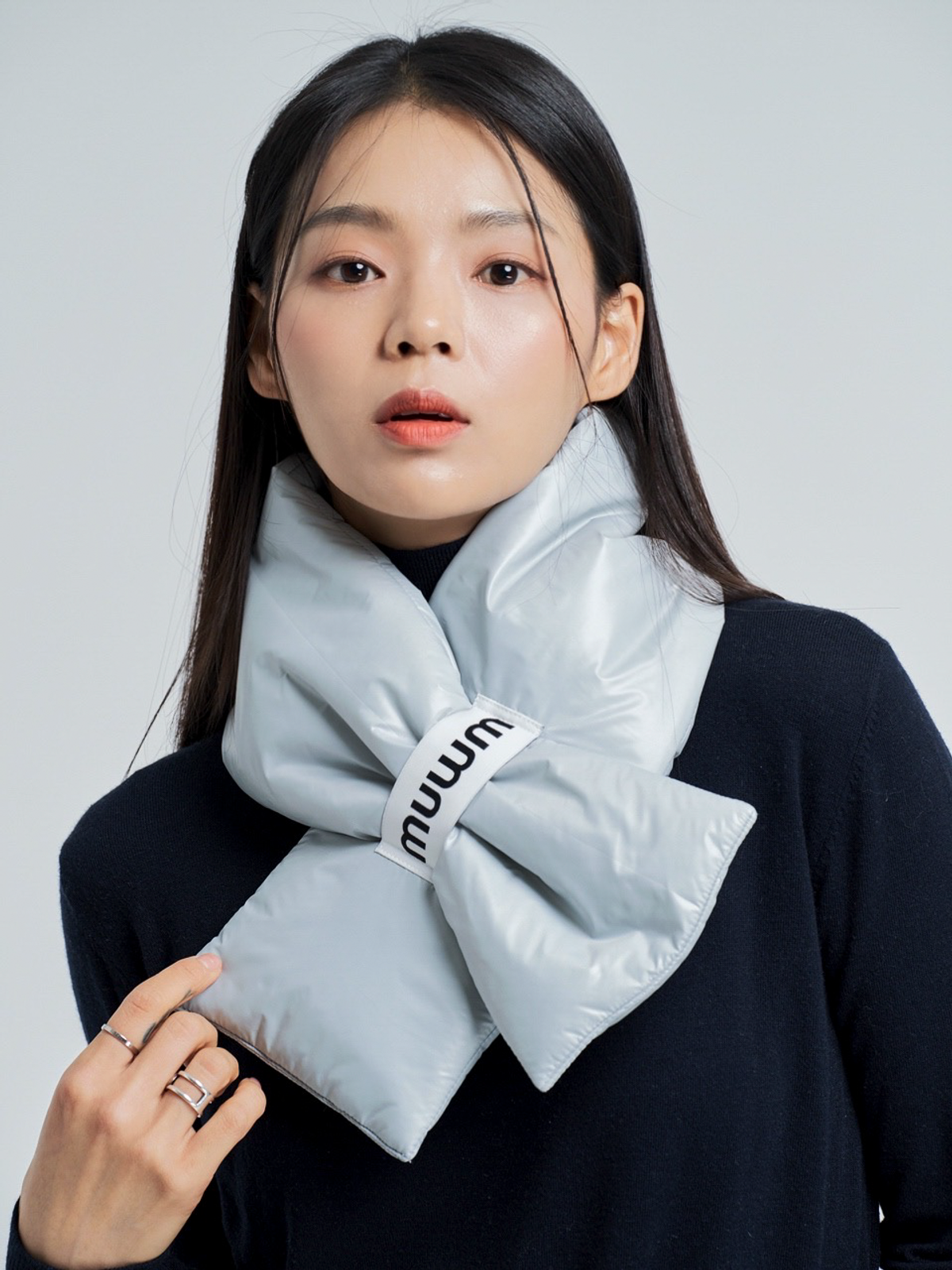무음(MUWM) [리사이클] 패딩 머플러 Puff Muffler (8 Colors)