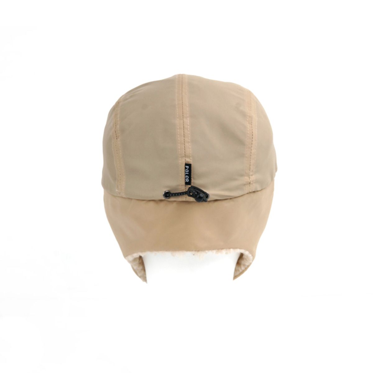 폴러스터프(POLERSTUFF) FURRY FONT FLIGHT NYLON FLAP CAP BEIGE