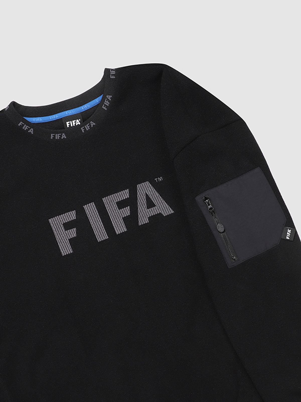 피파 1904(FIFA 1904) 플리스 맨투맨 블랙(FF24KT05U_160)