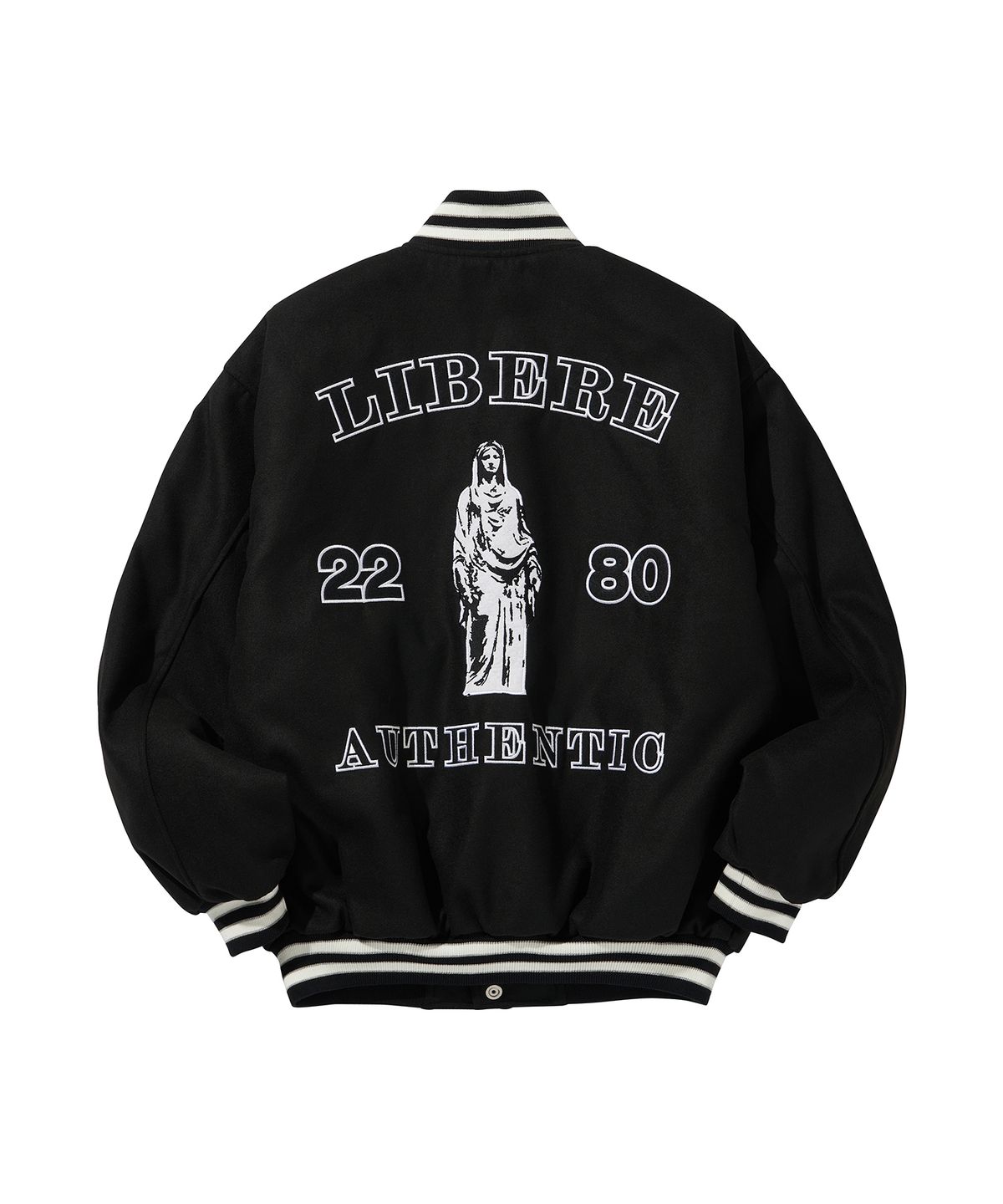 리베레(LIBERE) LIBERE VARSITYJACKET / BLACK