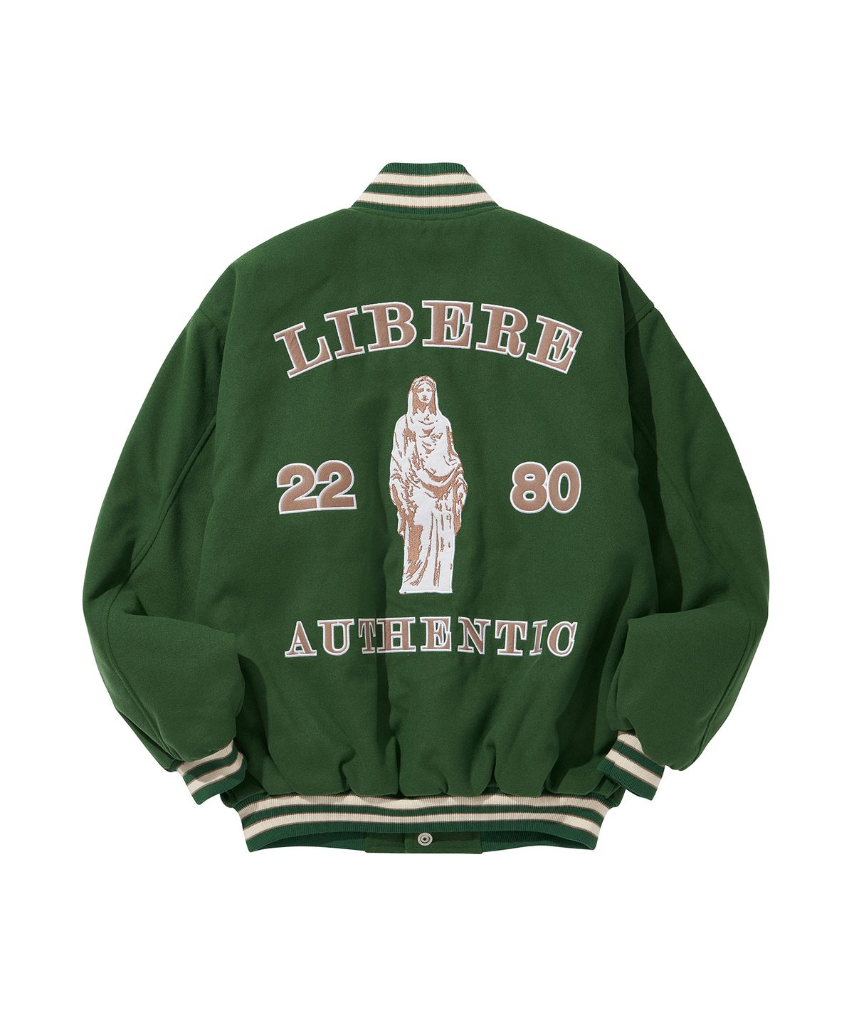 리베레(LIBERE) LIBERE VARSITYJACKET / GREEN