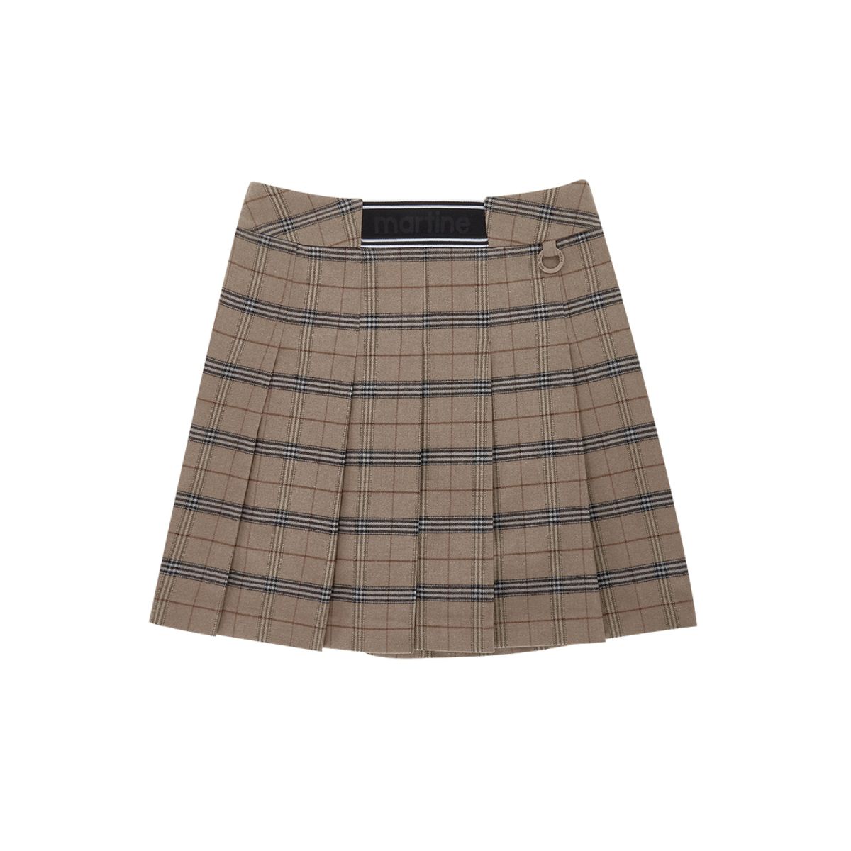 마틴골프(MARTINE GOLF) Check Pleats Skirt_Beige