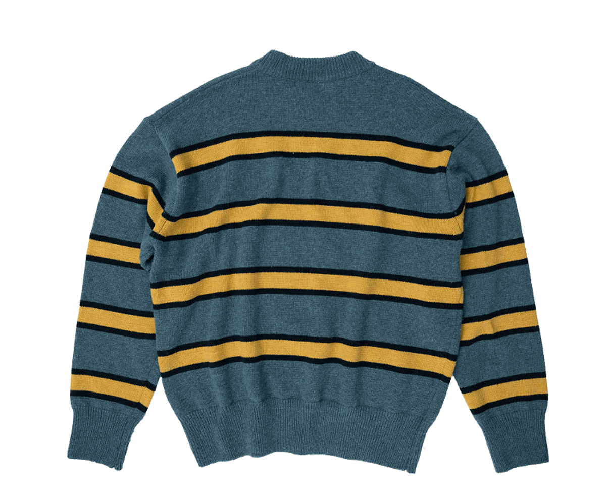 아웃 오브 트렁크(OUT OF TRUNK) Color Block Striped Knit Sweater