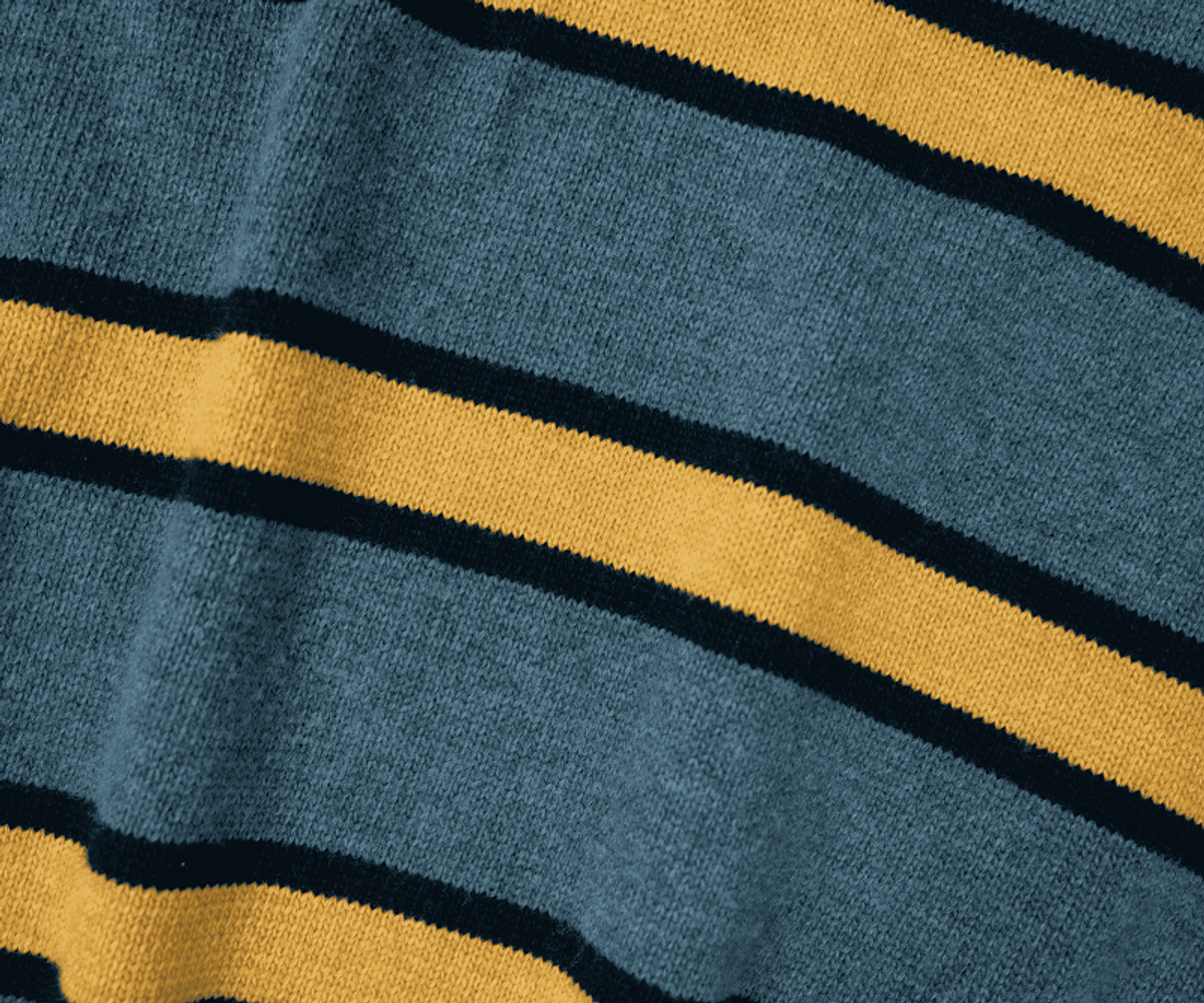 아웃 오브 트렁크(OUT OF TRUNK) Color Block Striped Knit Sweater