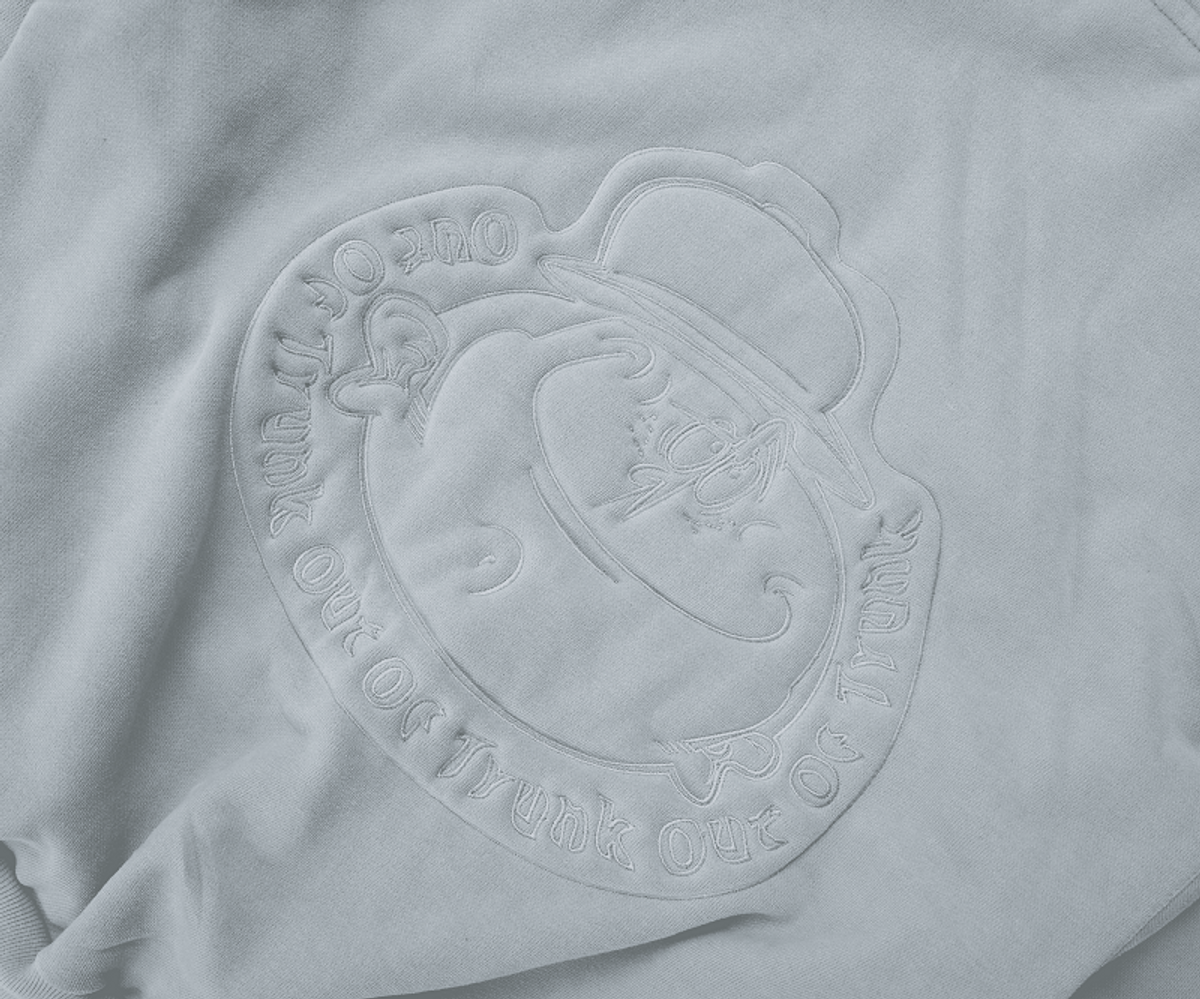 아웃 오브 트렁크(OUT OF TRUNK) Mutt Character Hoodie (Light Grey)
