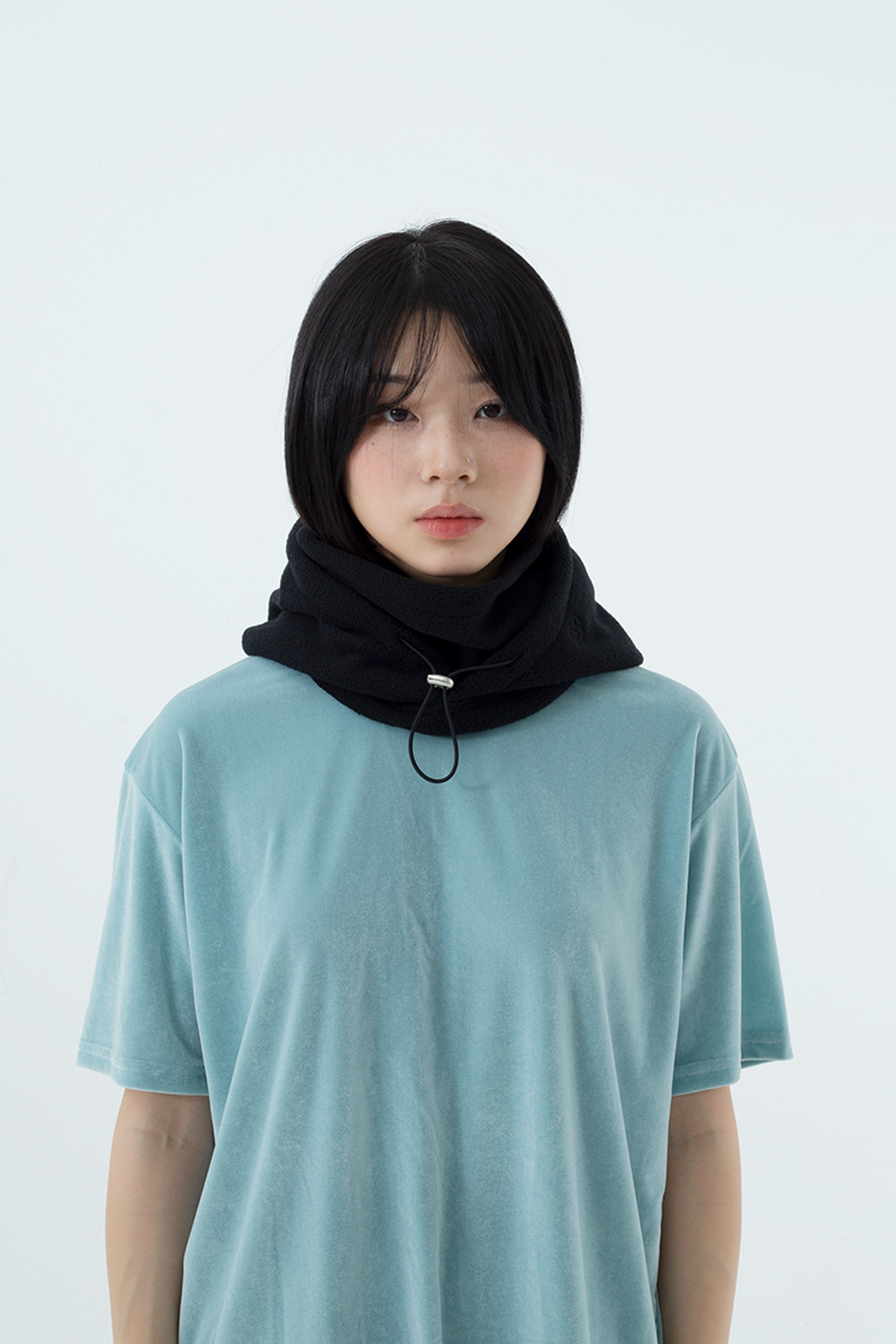 쿠키시(KOOKEESEE) 폴라플리스 바라클라바_블랙