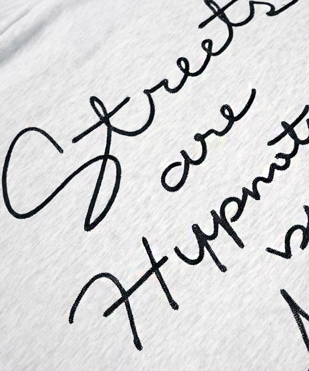 스티그마(STIGMA) 22 LETTER GRAPH OVERSIZED HEAVY SWEAT  HOODIE WHITE MELANGE