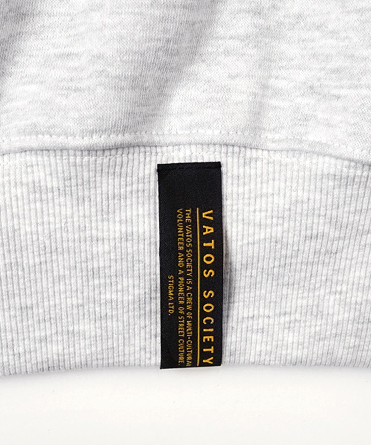스티그마(STIGMA) 22 LETTER GRAPH OVERSIZED HEAVY SWEAT  HOODIE WHITE MELANGE