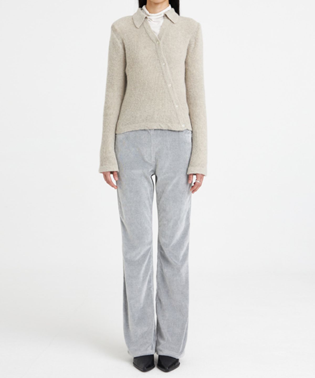 유스(YOUTH) Asymmetric Knit Shirt