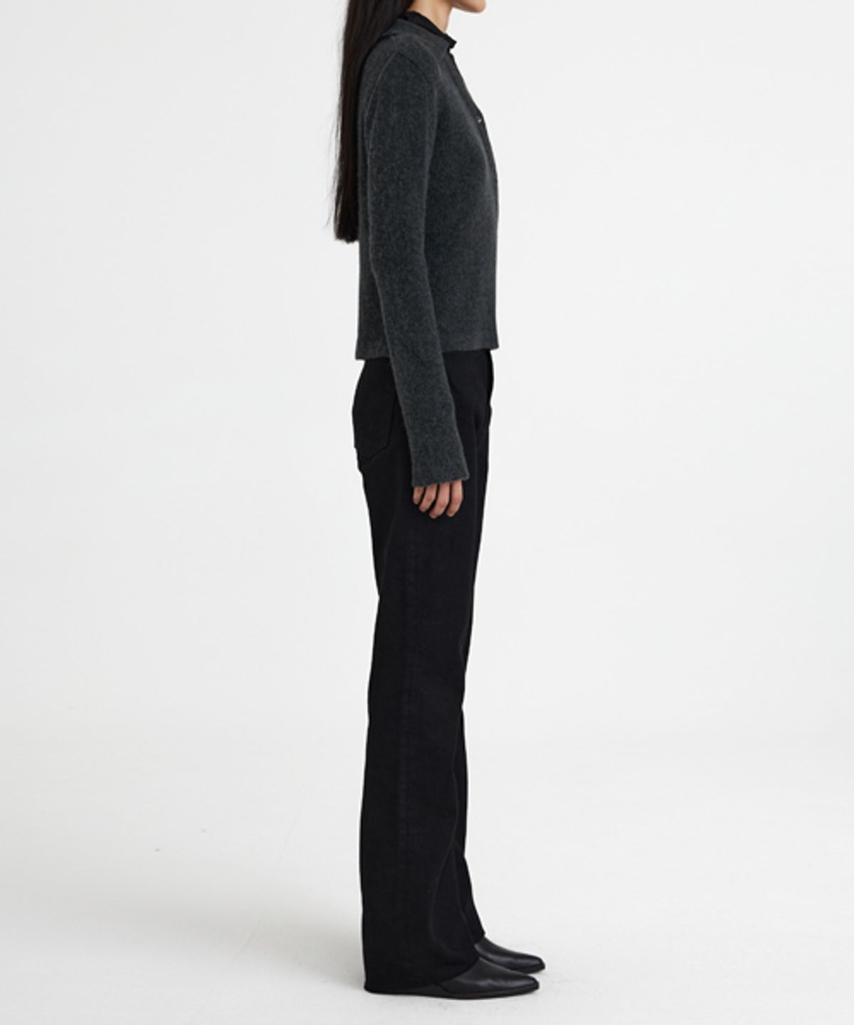 유스(YOUTH) Asymmetric Knit Shirt