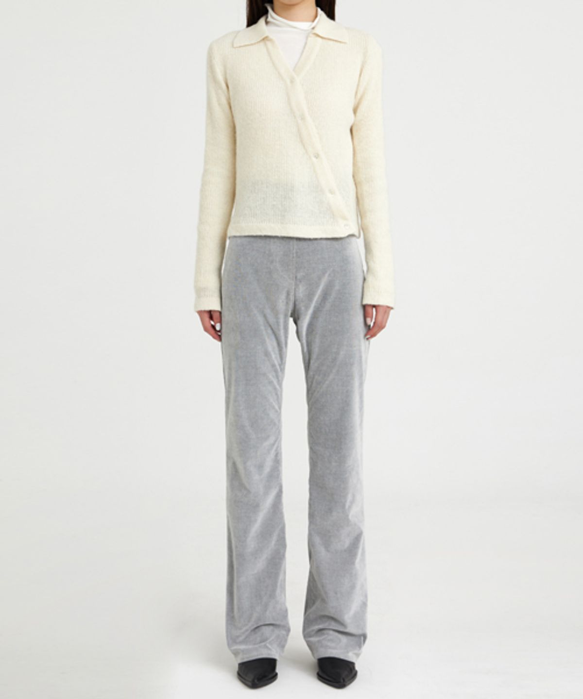 유스(YOUTH) Asymmetric Knit Shirt