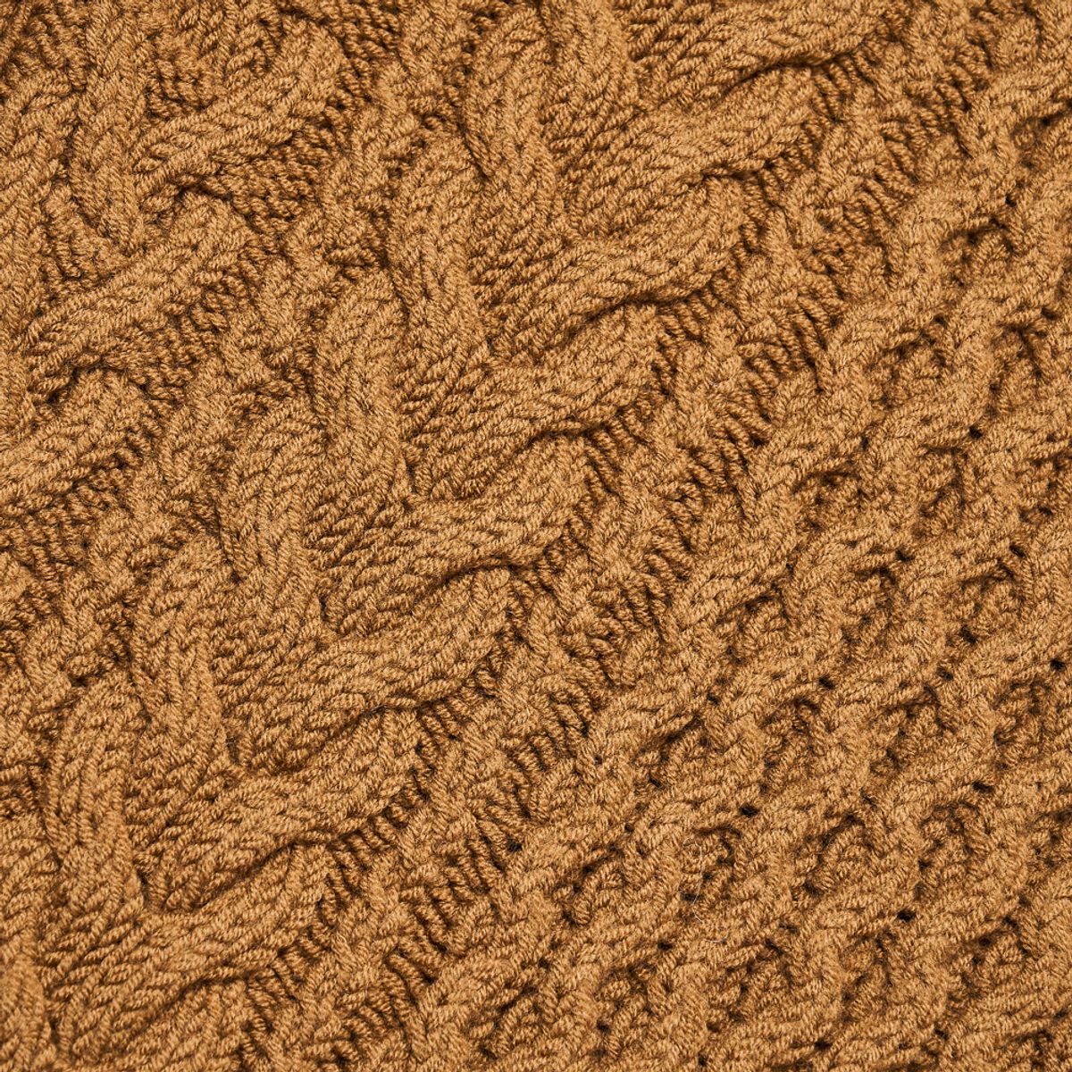 베르노(VERNO) Fisherman Turtle-neck Knit Camel