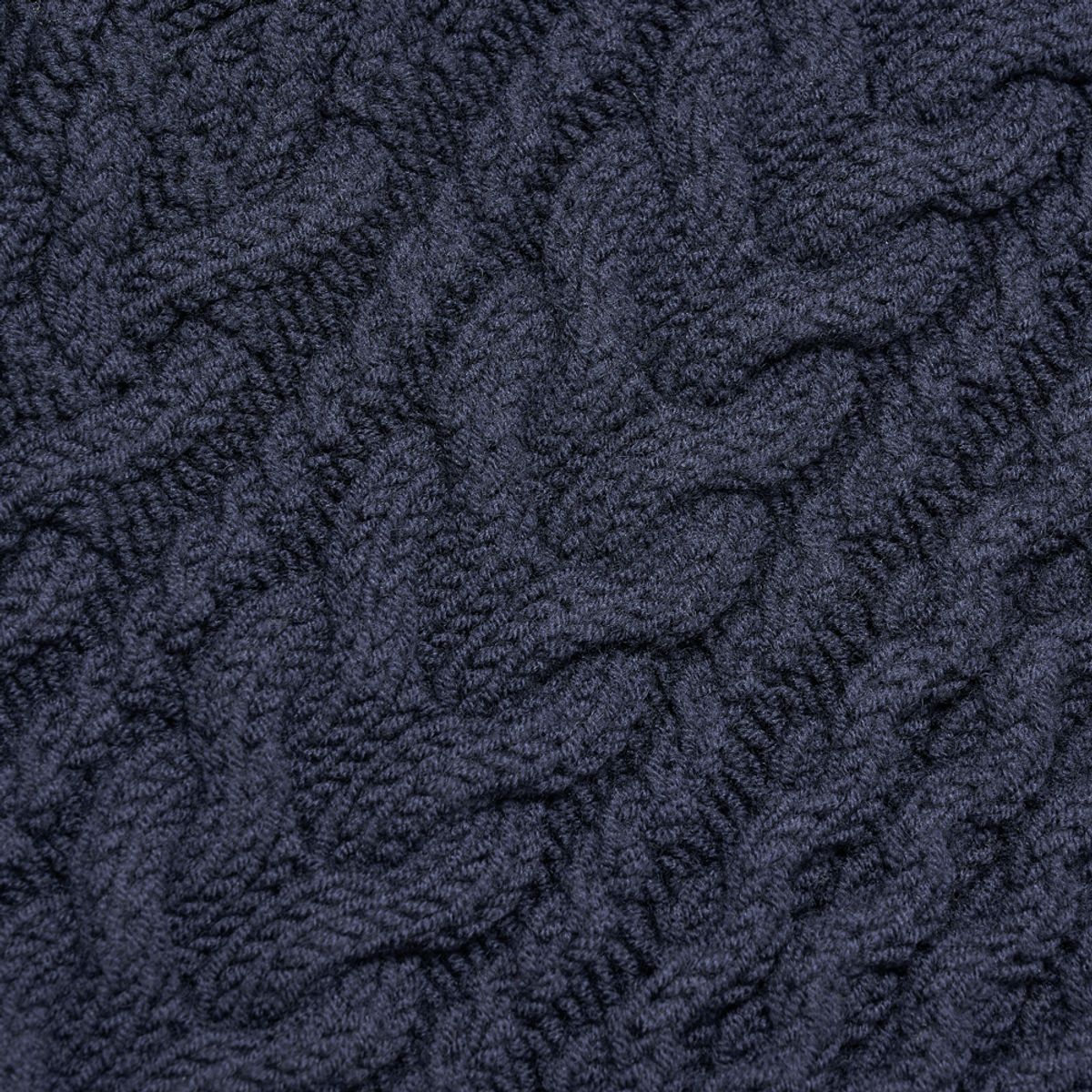 베르노(VERNO) Fisherman Turtle-neck Knit Navy
