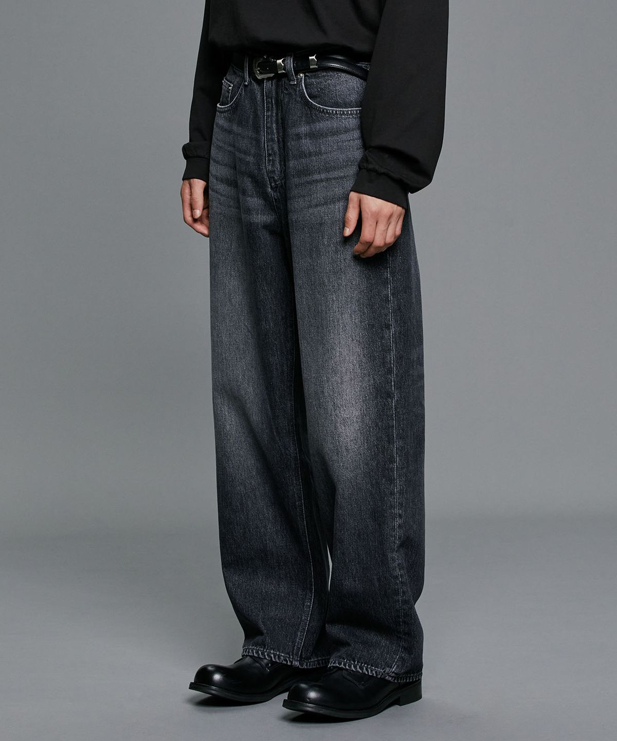 브랜디드(BRANDED) 51054 CONE BLACK MYSTIC JEANS [EXTRA WIDE STRAIGHT]
